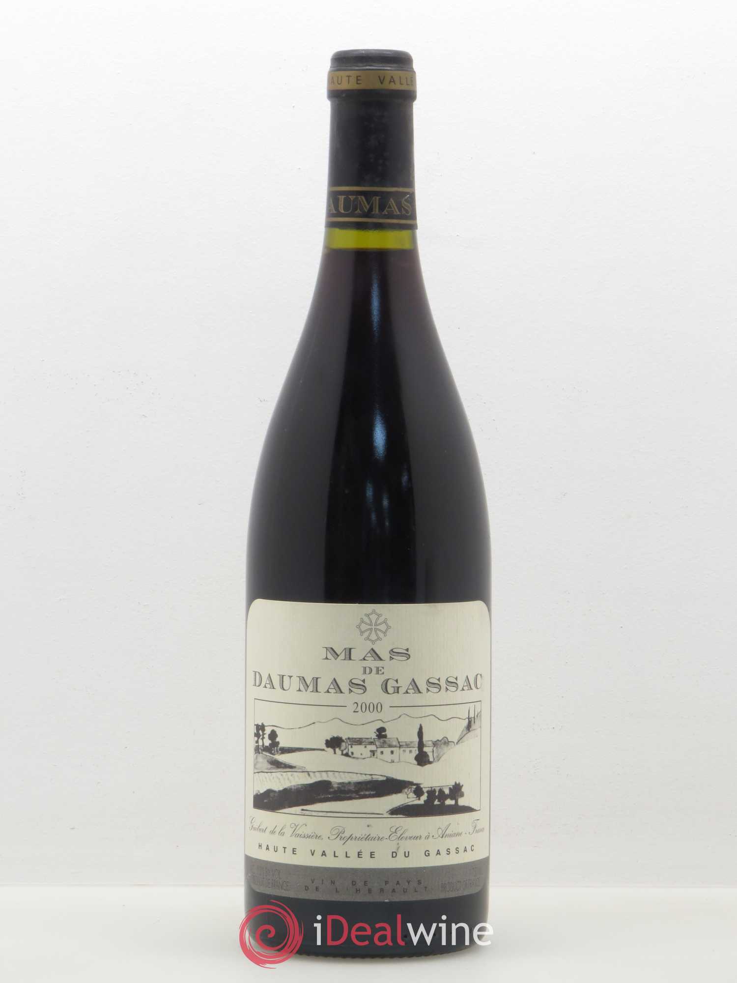 Pays d'Hérault Mas de Daumas Gassac Guibert de La Vaissière 2000 - Posten von 1 Flasche - 0