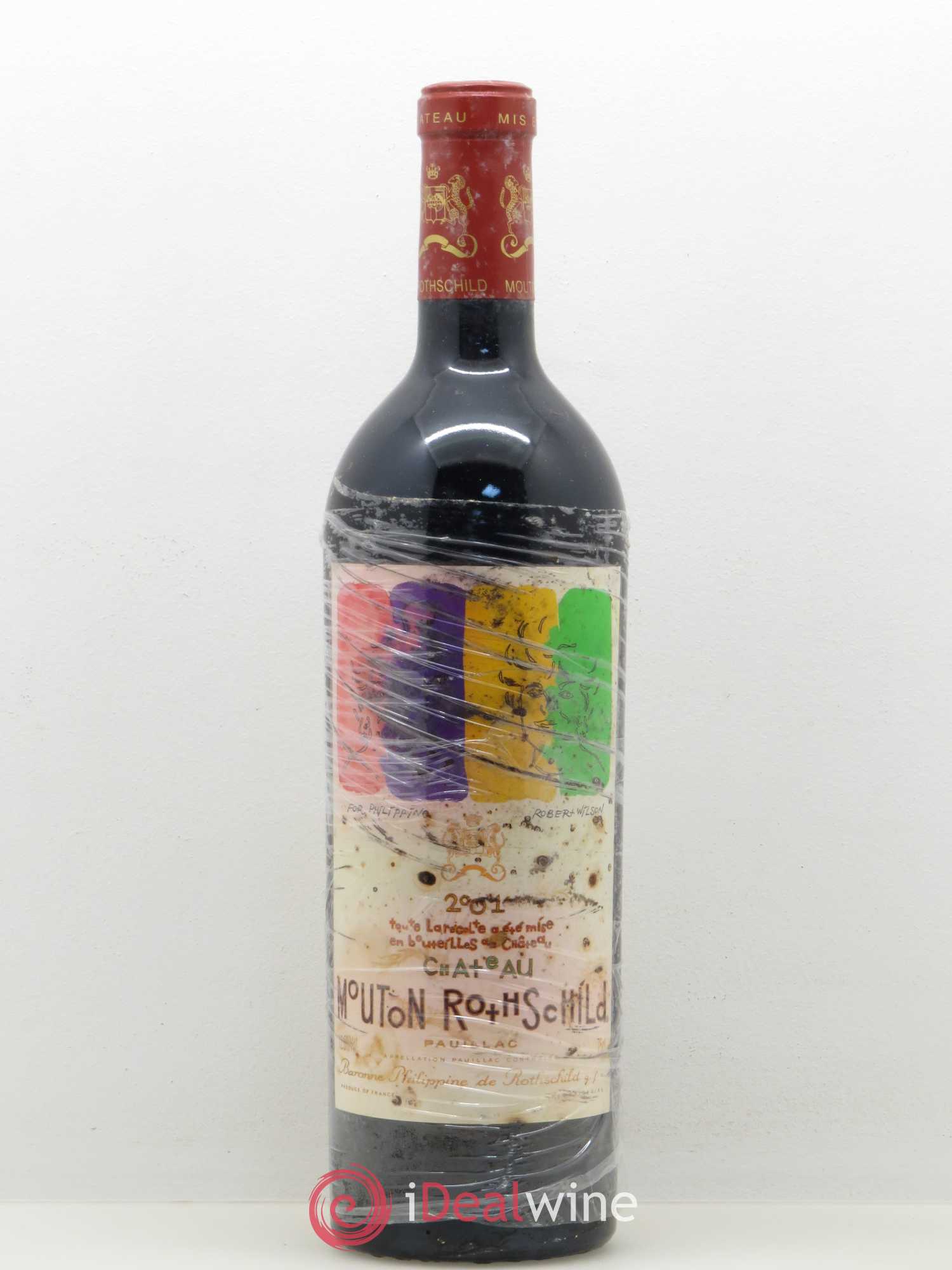 Château Mouton Rothschild 1er Grand Cru Classé 2001 - Lot de 1 bouteille - 0