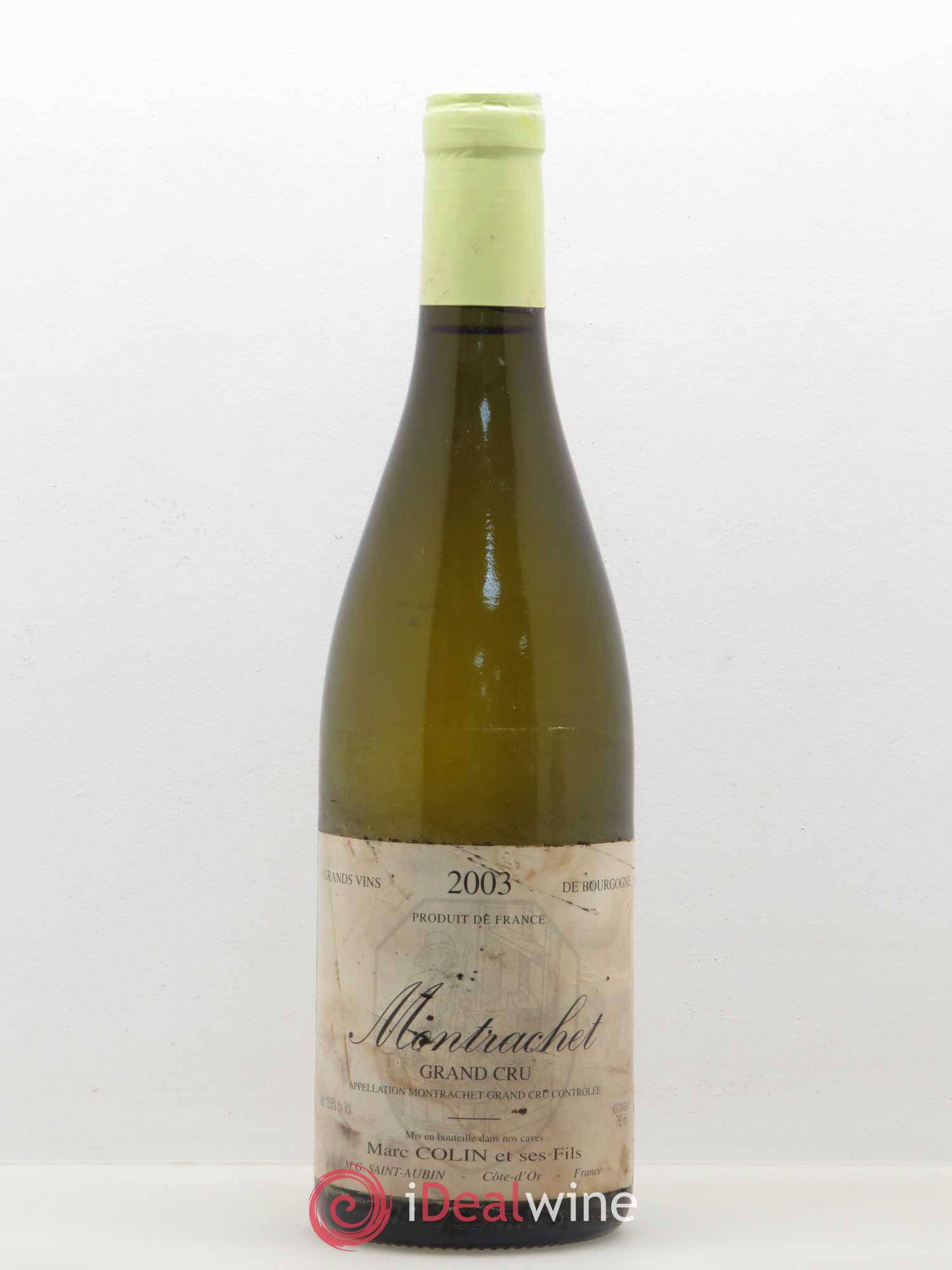 Montrachet Grand Cru Marc Colin & Fils 2003 - Lot de 1 bouteille - 0