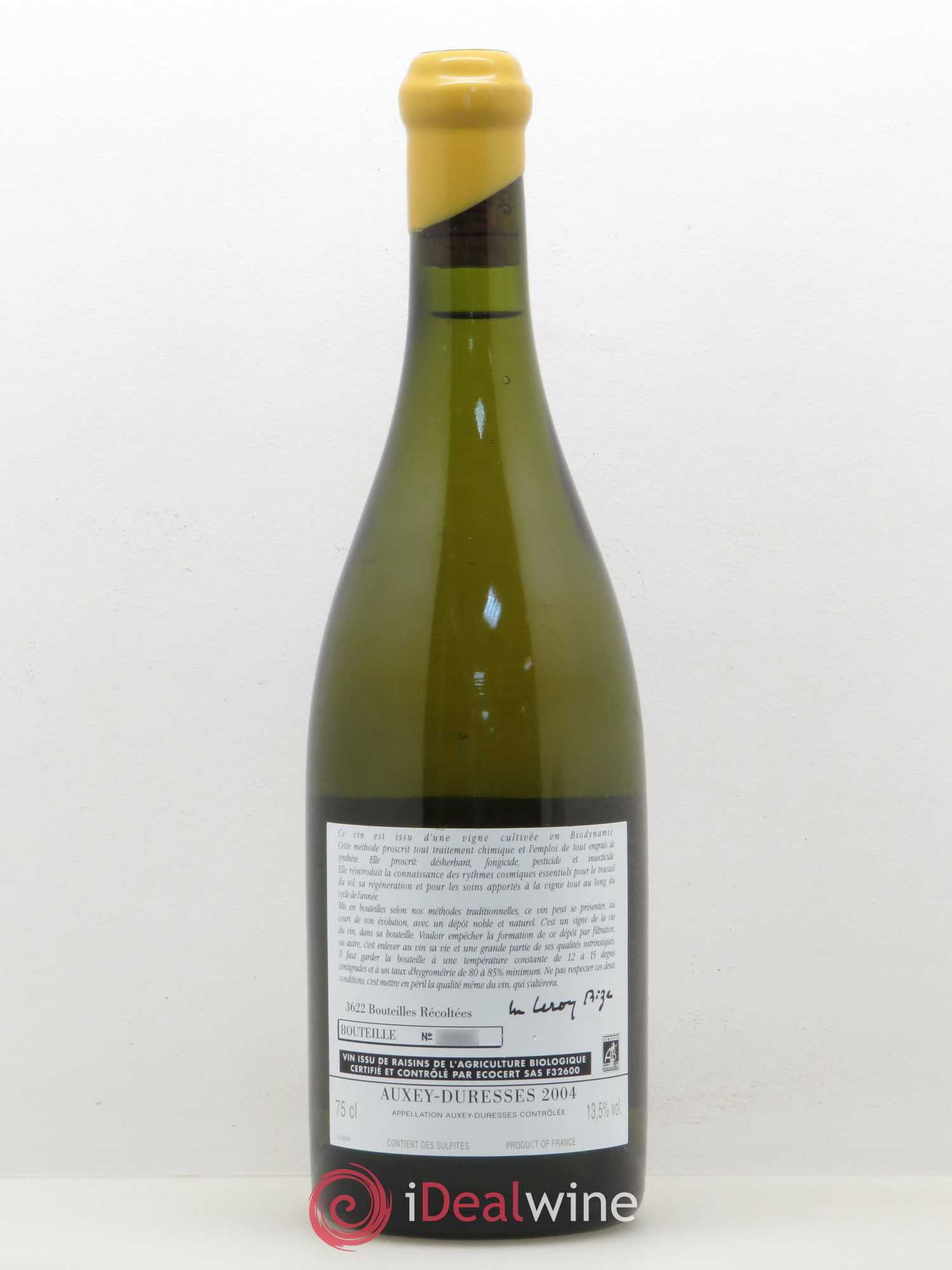 Auxey-Duresses Domaine D'Auvenay 2004 - Posten von 1 Flasche - 1