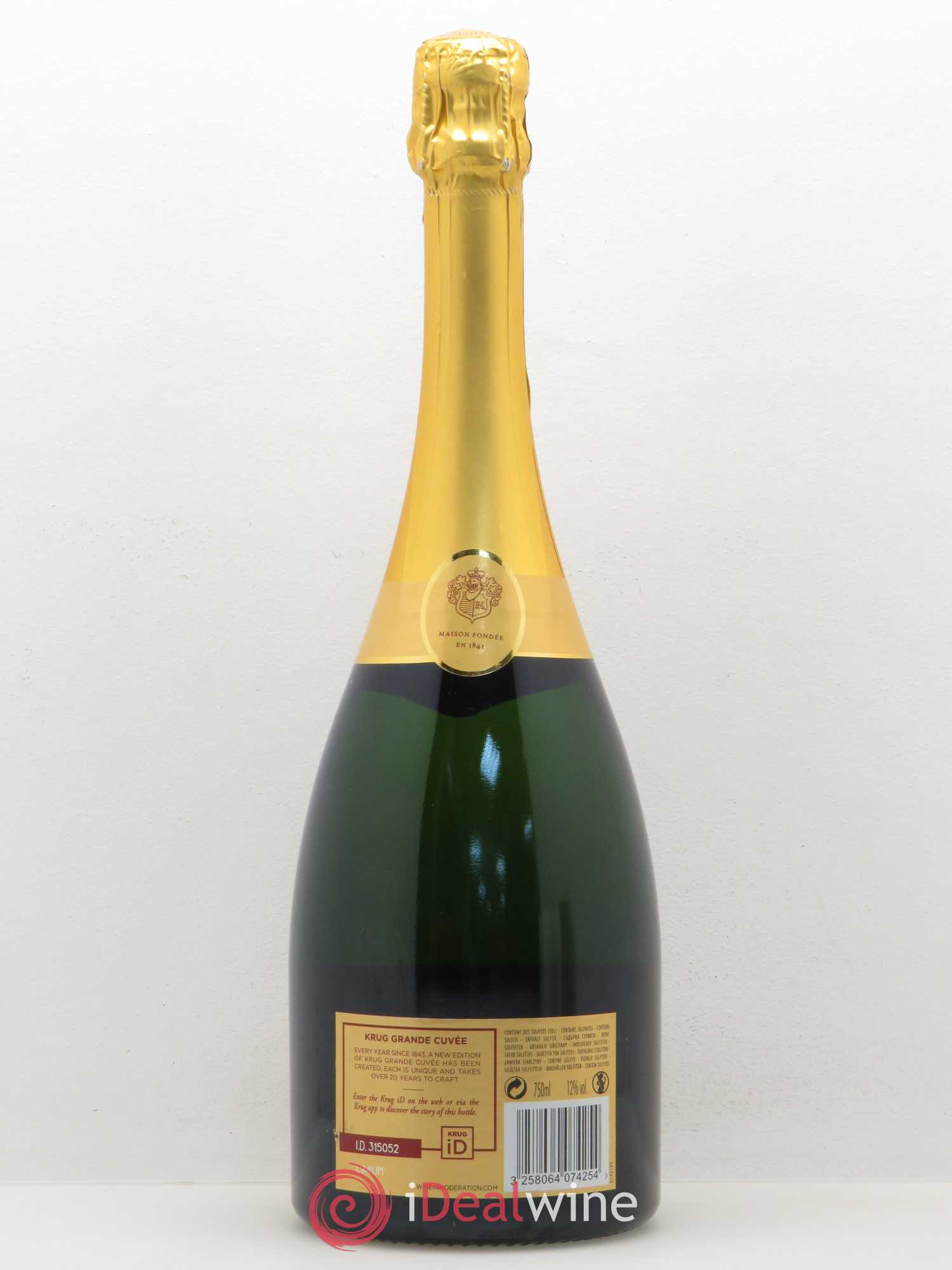 Grande Cuvée Brut Krug 163ème édition - Lot de 1 bouteille - 1