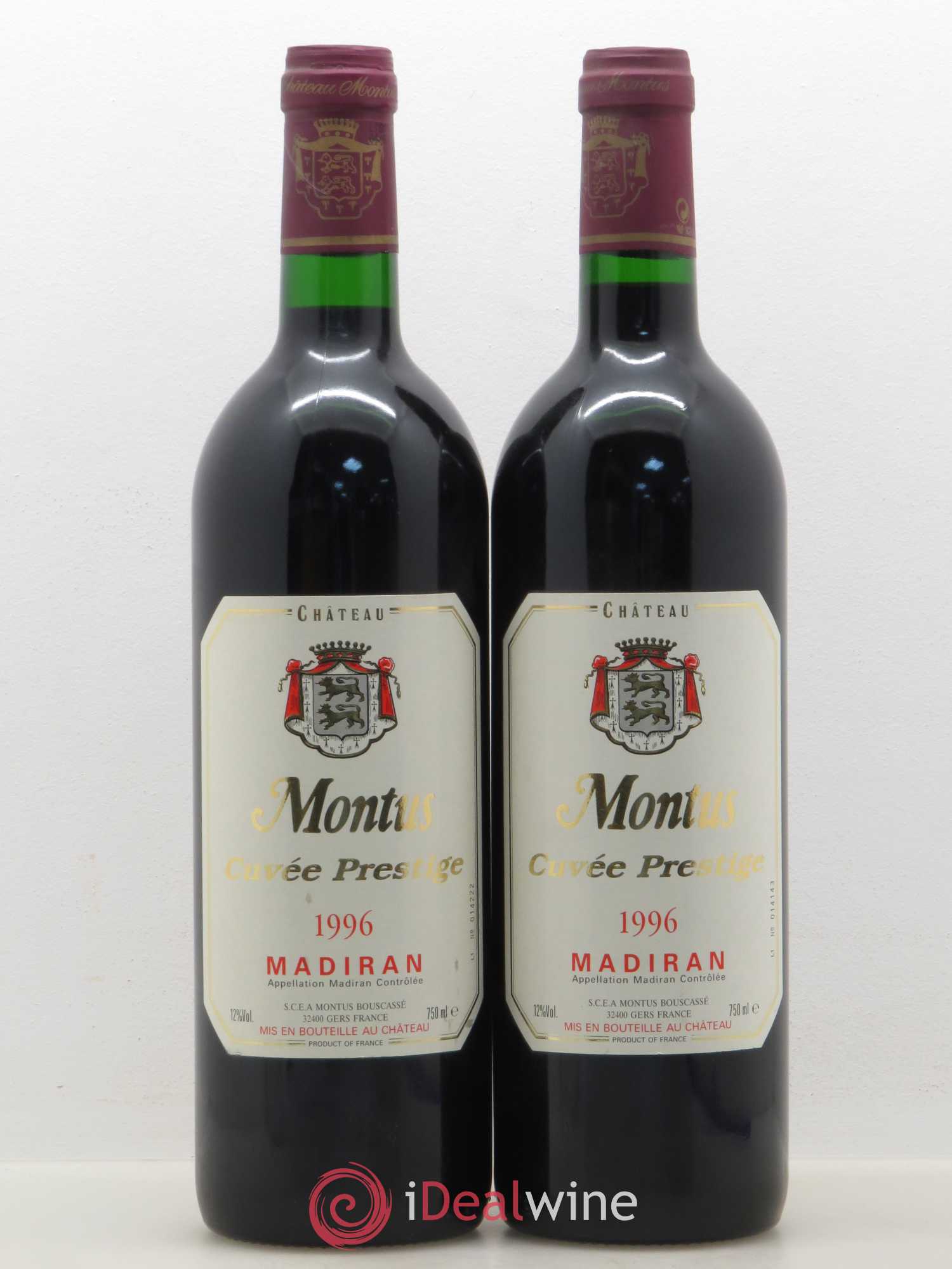 Madiran Château Montus-Prestige Alain Brumont 1996 - Lot de 2 bouteilles - 0