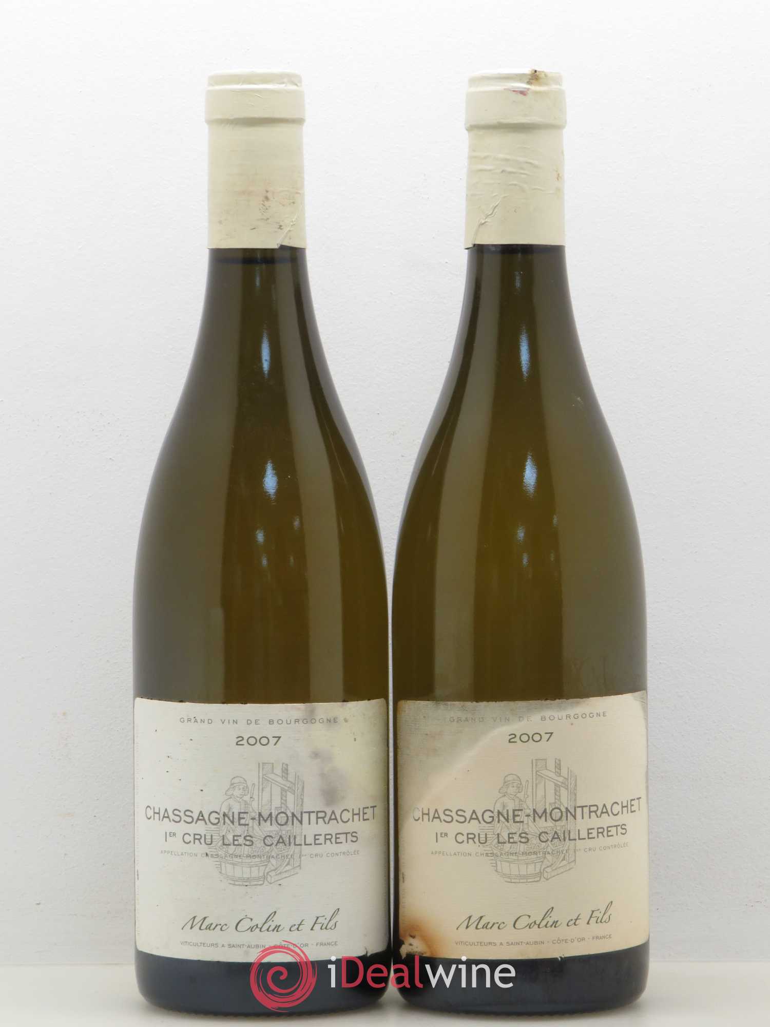 Chassagne-Montrachet 1er Cru Les Caillerets Marc Colin & Fils 2007 - Lot de 2 bouteilles - 0