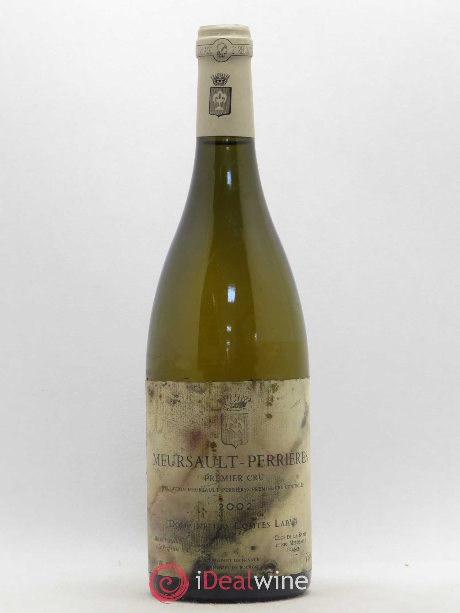 Meursault 1er Cru Perrières Comtes Lafon (Domaine des) 2002 - Lot de 1 bouteille - 0