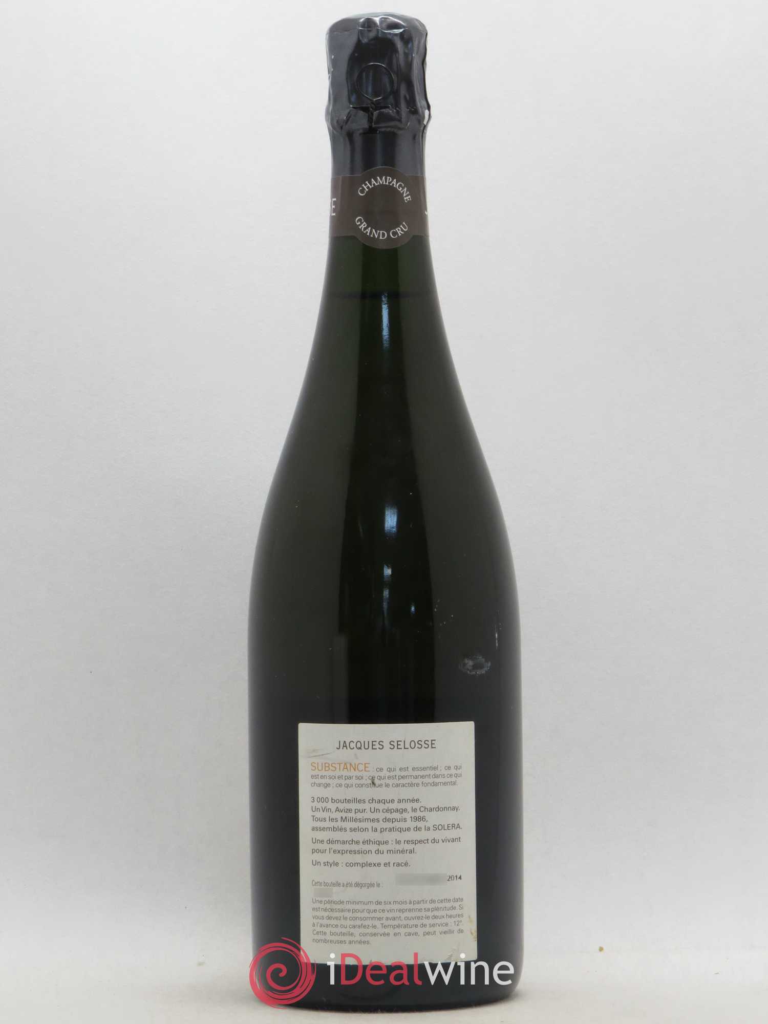 Substance Jacques Selosse Grand Cru Blanc de Blancs - Posten von 1 Flasche - 1