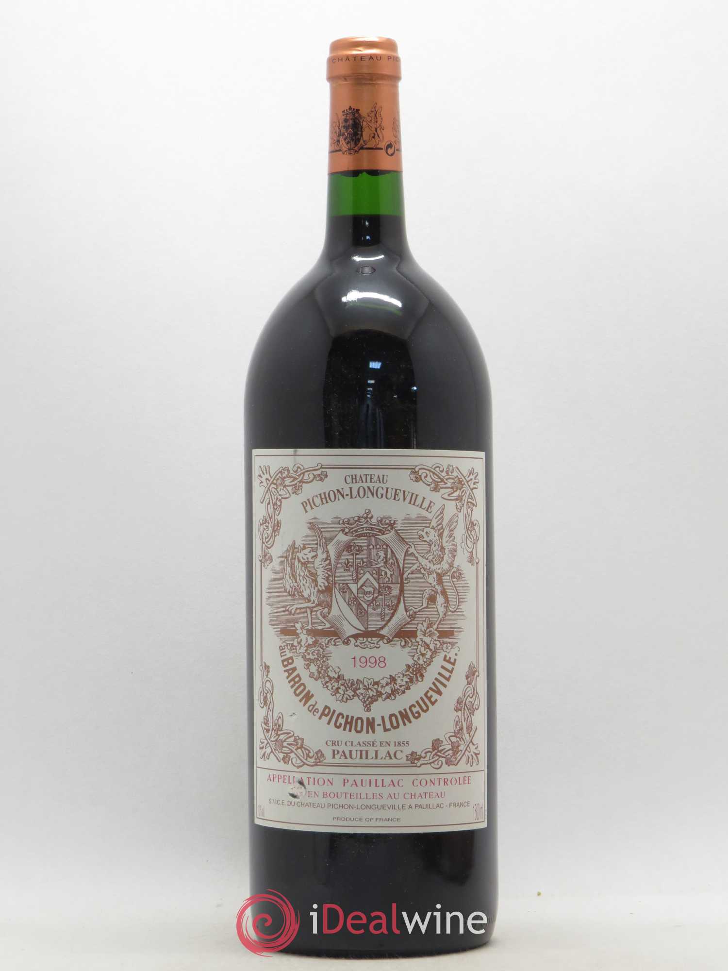 Pichon Longueville Baron 2ème Grand Cru Classé 1998 - Lot de 1 magnum - 0