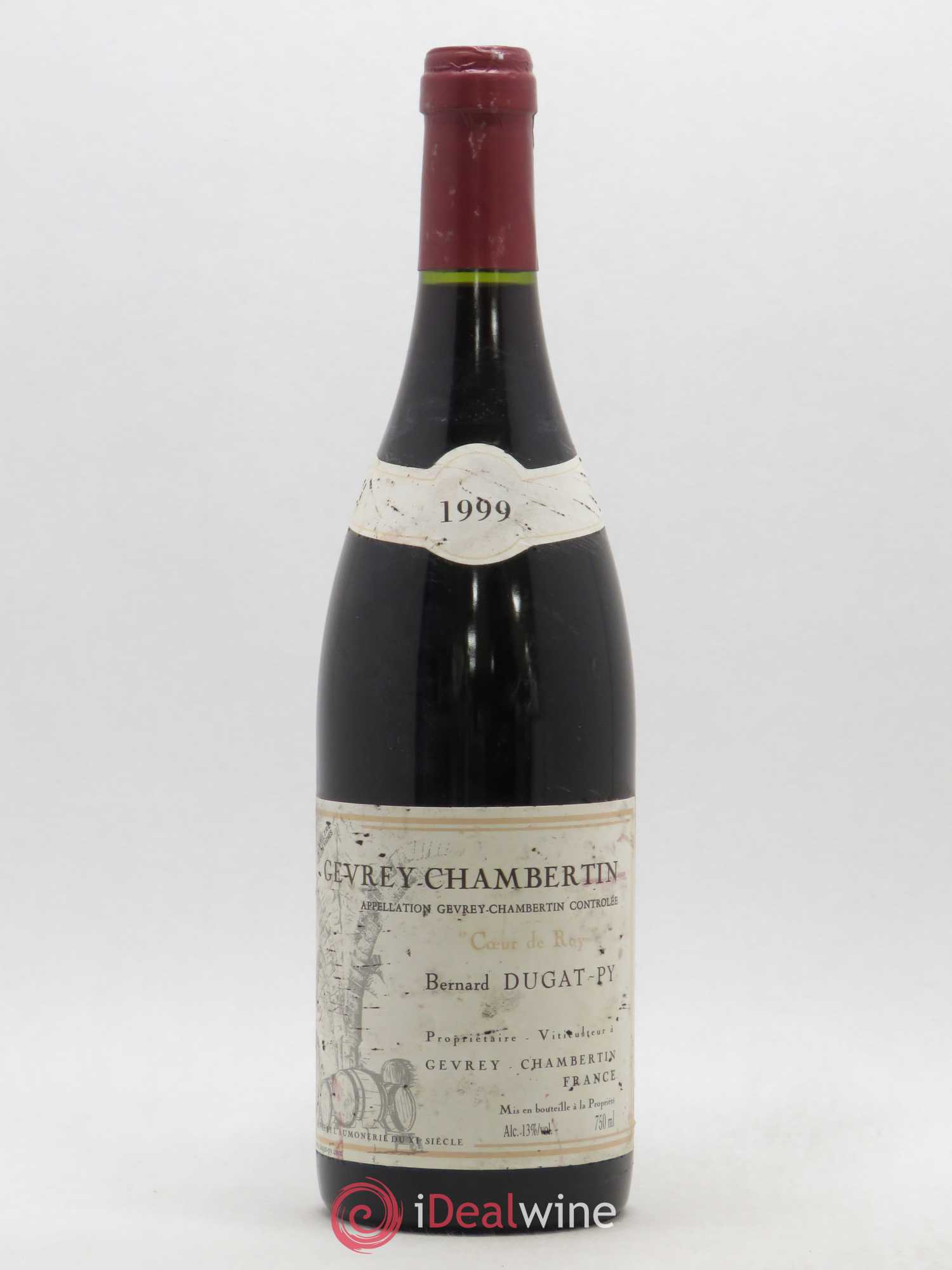Gevrey-Chambertin Coeur de Roy Très Vieilles Vignes Dugat-Py 1999 - Lot de 1 bouteille - 0