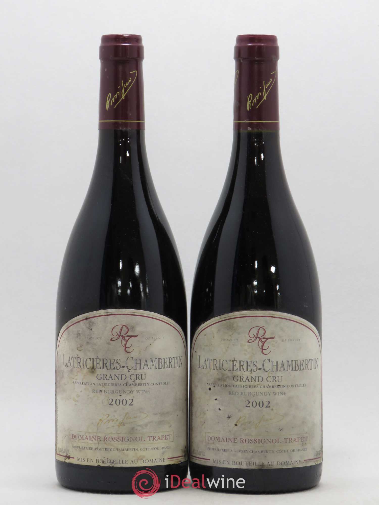 Latricières-Chambertin Grand Cru Rossignol-Trapet (Domaine) 2002 - Lot de 2 bouteilles - 0