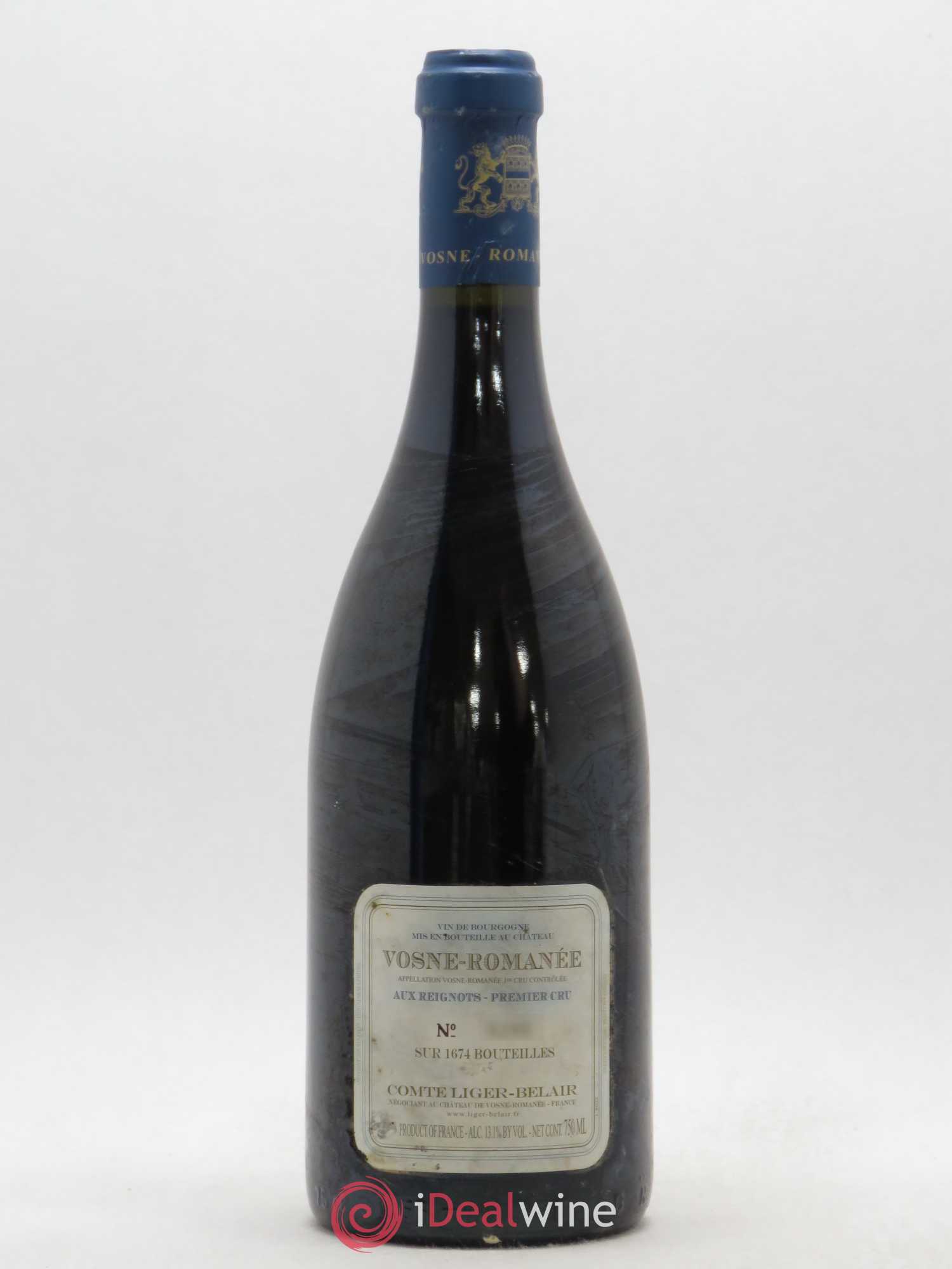 Vosne-Romanée 1er Cru Aux Reignots Ch. de Vosne-Romanée Comte Liger-Belair (Domaine du) 2004 - Lot de 1 bouteille - 1