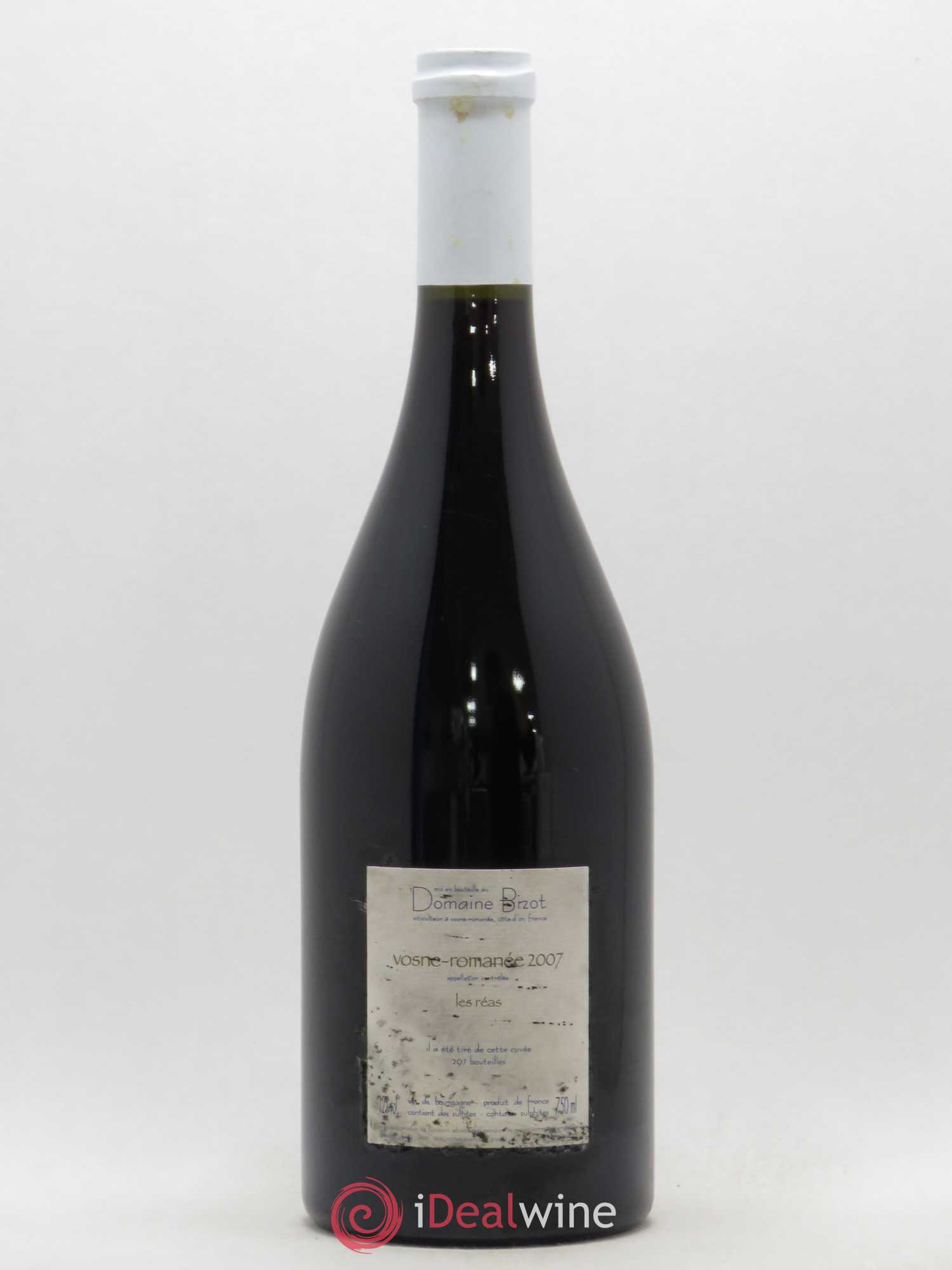 Vosne-Romanée Les Réas Bizot (Domaine) 2007 - Lot de 1 bouteille - 1