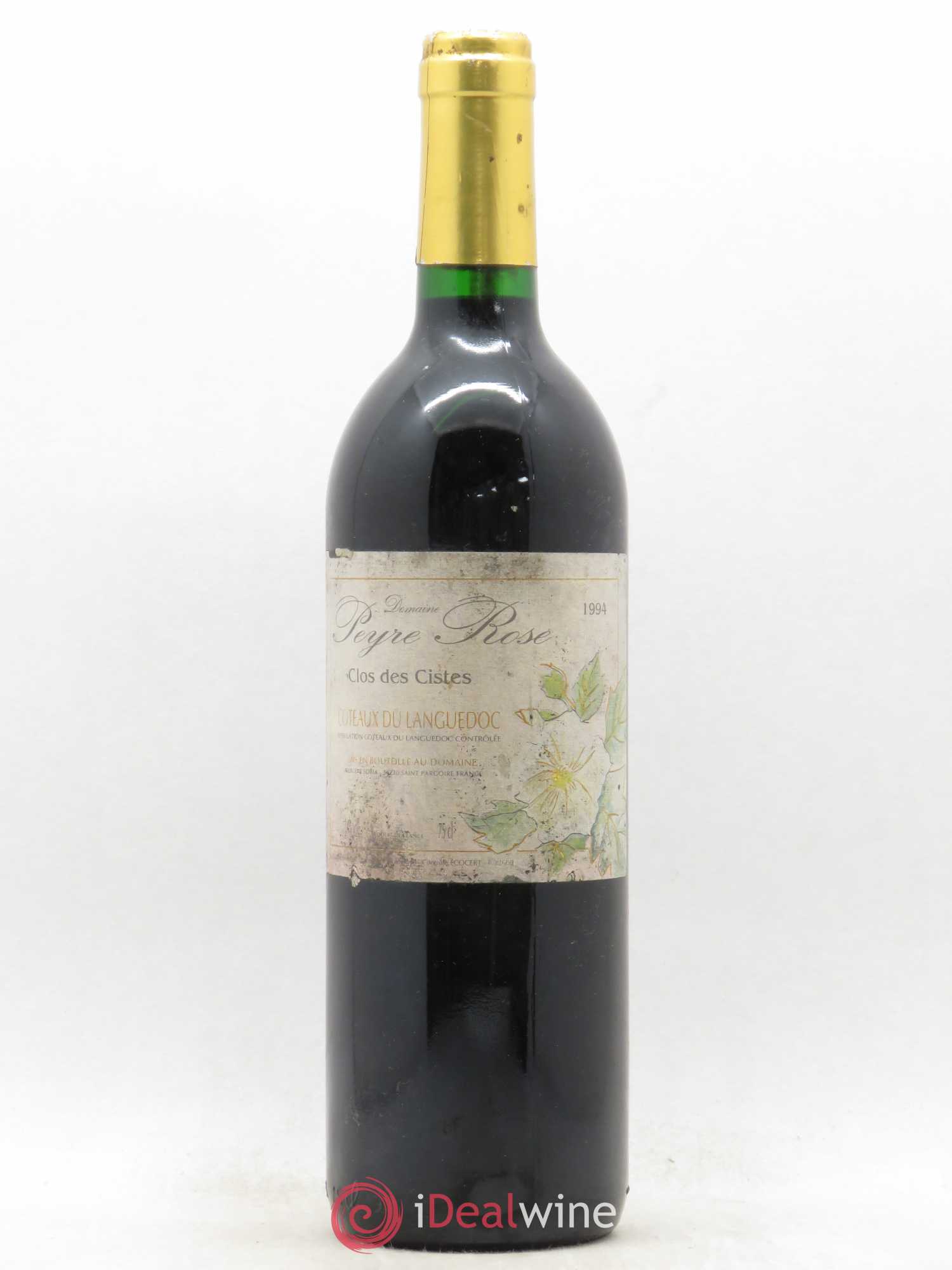 Vin de France (anciennement Coteaux du Languedoc) Domaine Peyre Rose Les Cistes Marlène Soria 1994 - Lot de 1 bouteille - 0