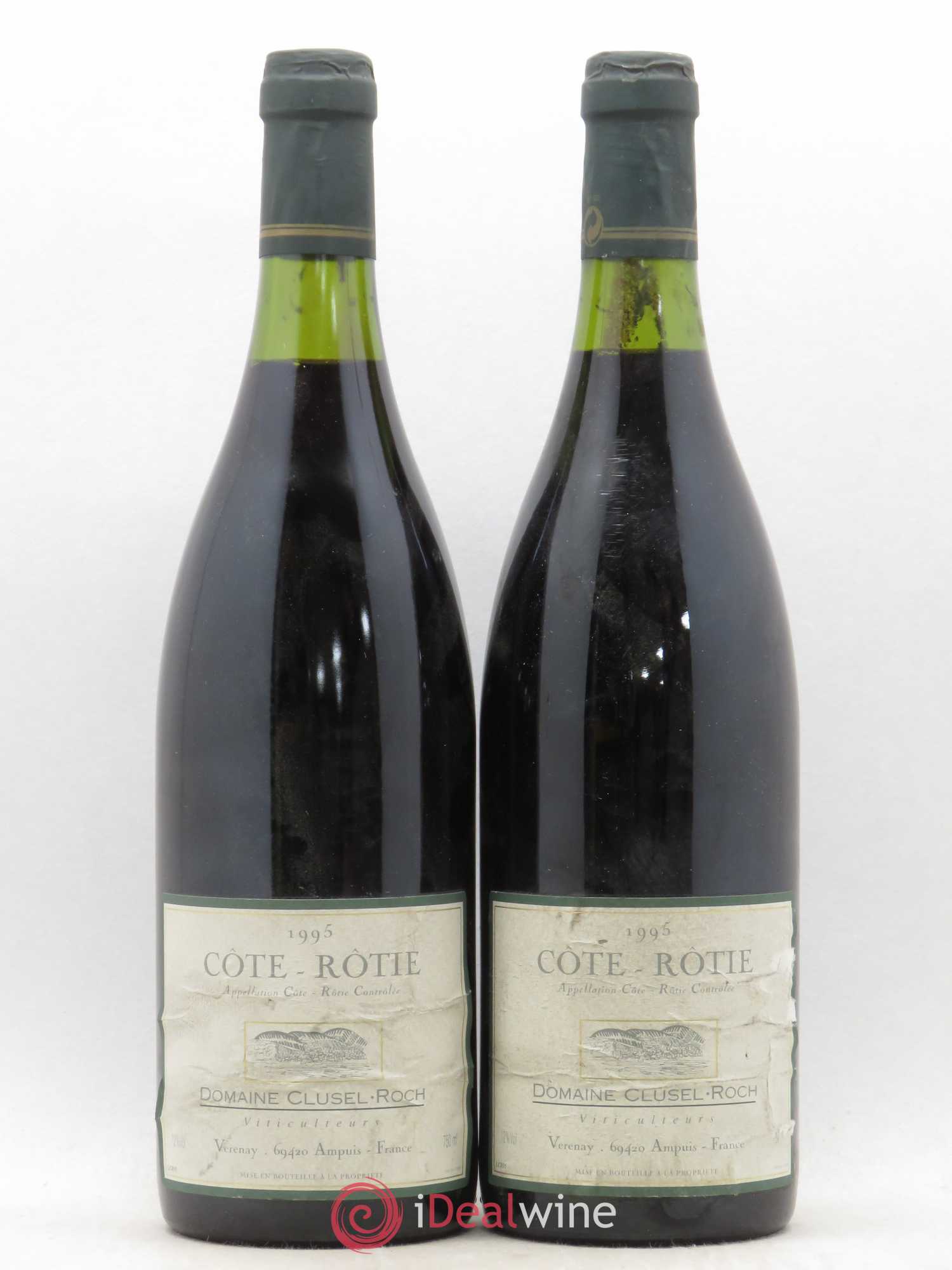 Côte-Rôtie Clusel-Roch 1995 - Posten von 2 Flaschen - 0