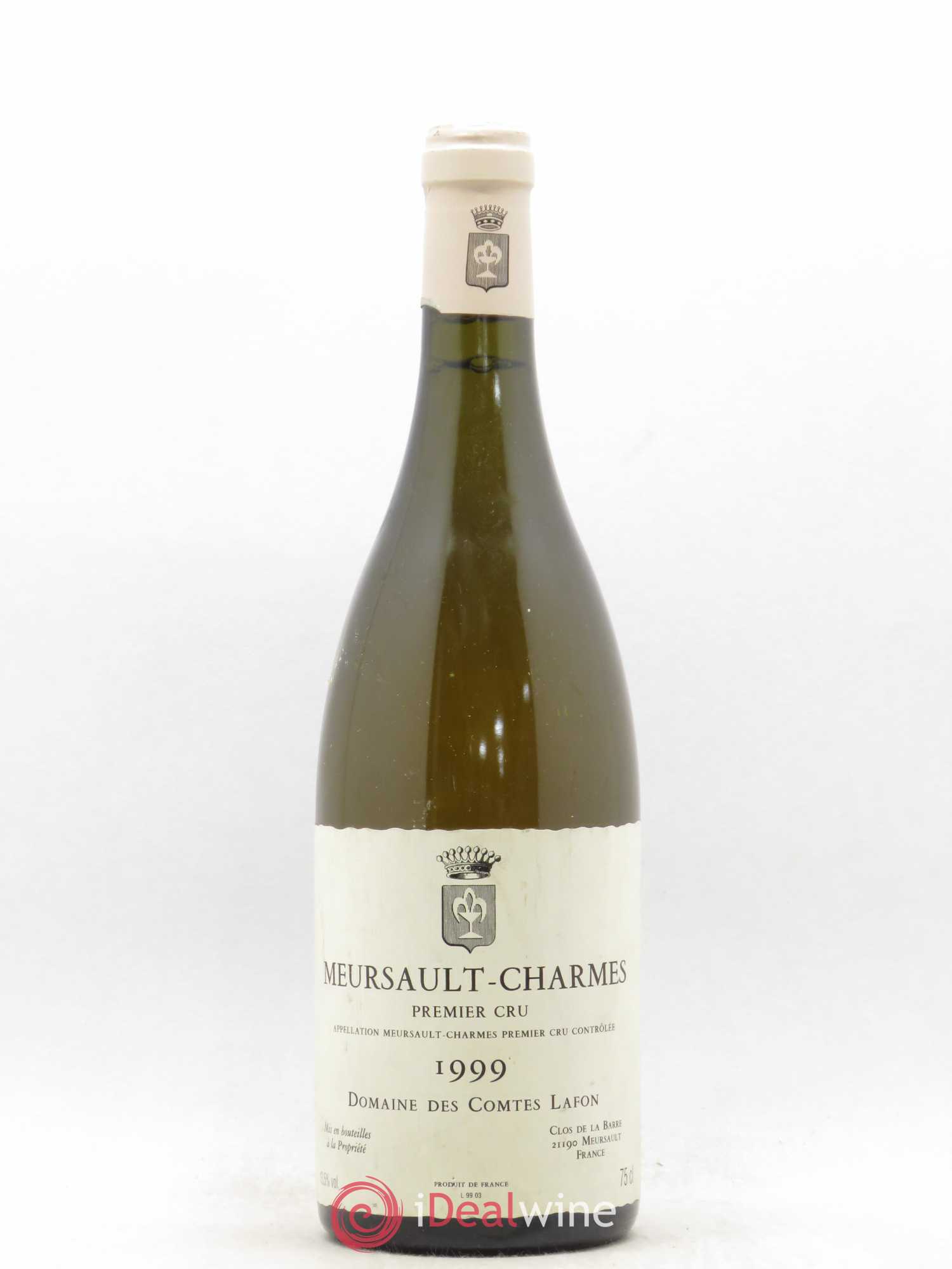 Meursault 1er Cru Charmes Comtes Lafon (Domaine des) 1999 - Lot de 1 bouteille - 0