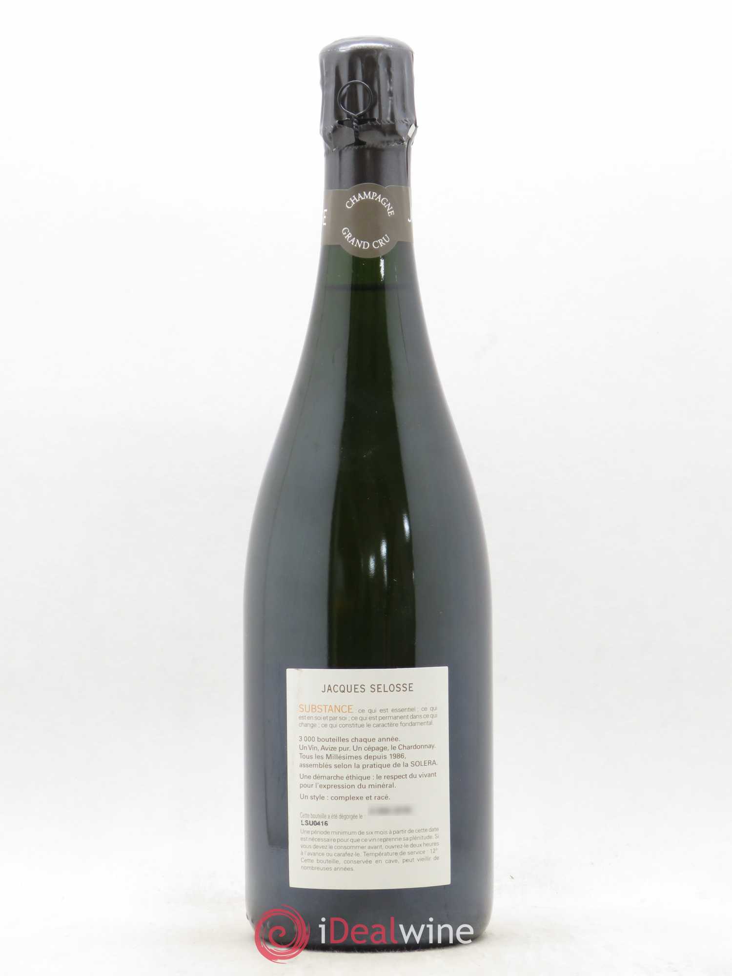 Substance Jacques Selosse - Lot de 1 bouteille - 1