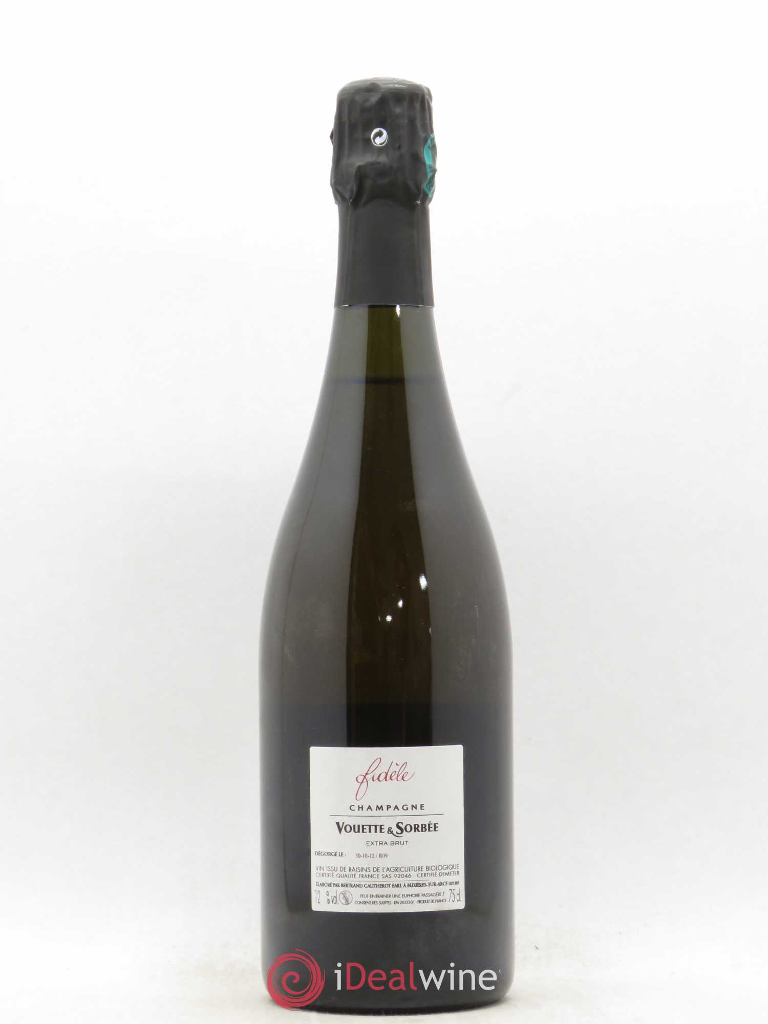 Fidèle Blanc de Noirs Vouette et Sorbée - Lot de 1 bouteille - 1