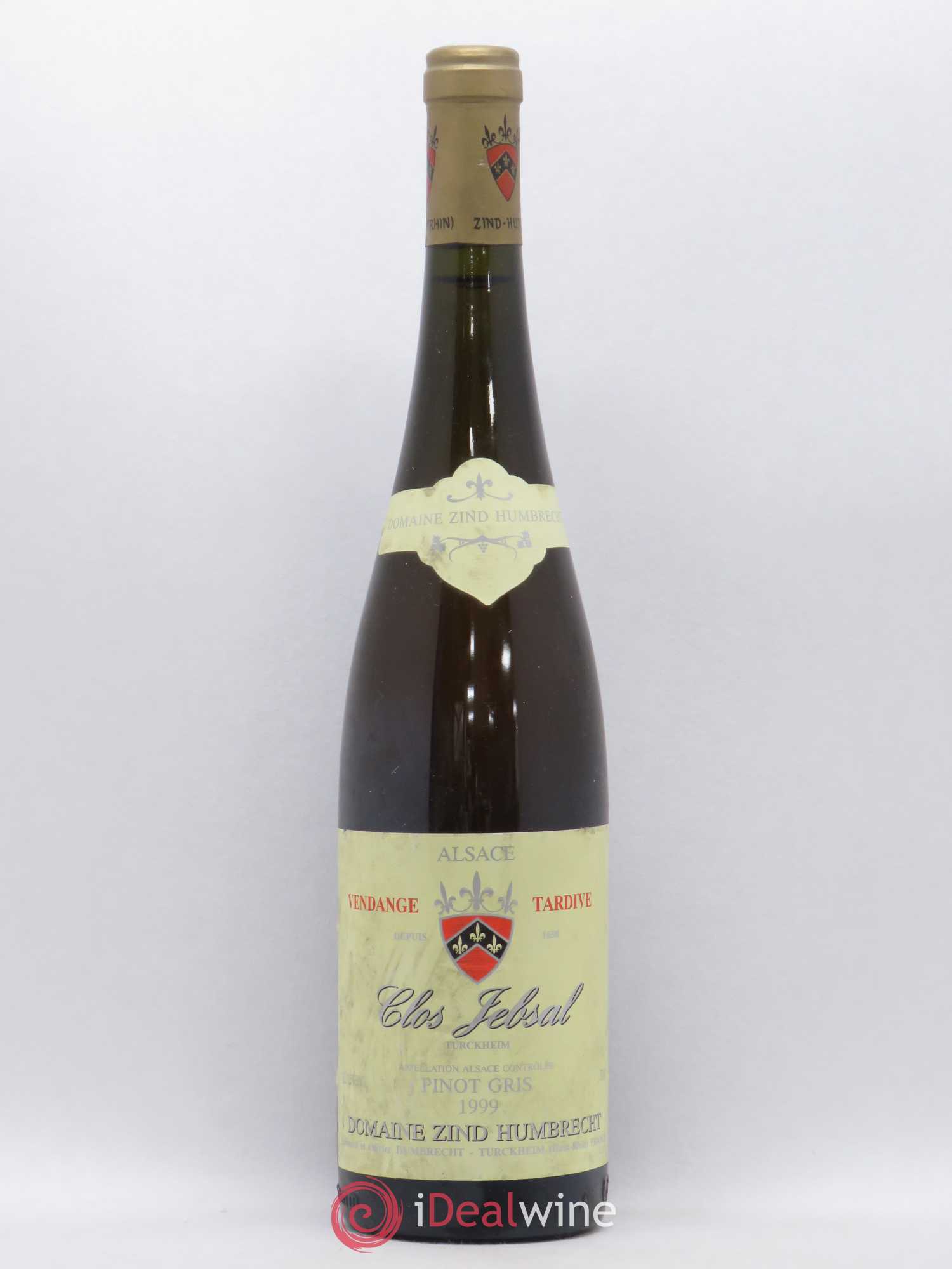 Alsace Pinot Gris Clos Jebsal Vendanges Tardives Zind-Humbrecht (Domaine) Turckhem 1999 - Lotto di 1 bottiglia - 0