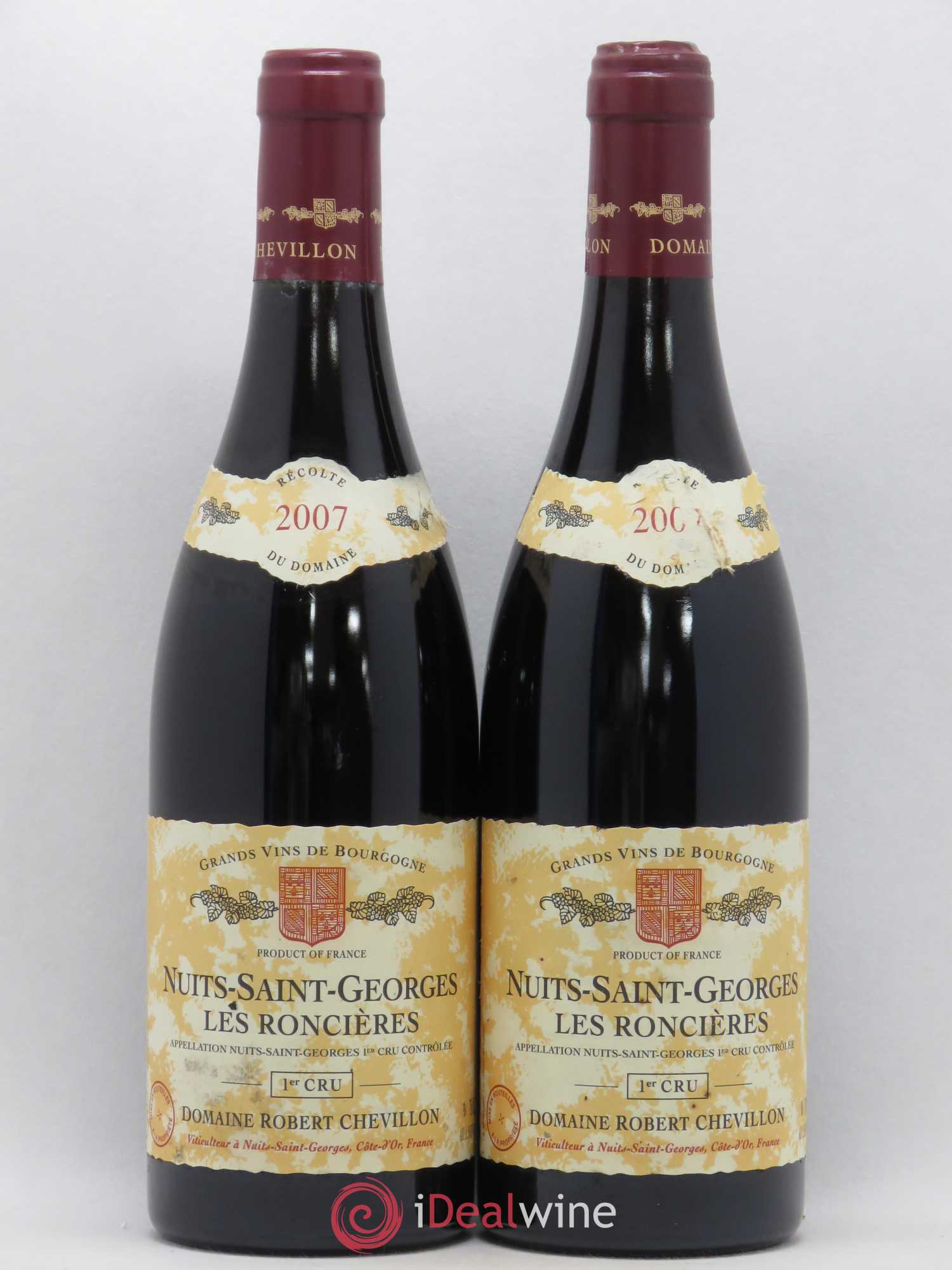 Nuits-Saint-Georges 1er Cru Les Roncières Robert Chevillon 2007 - Lot de 2 bouteilles - 0
