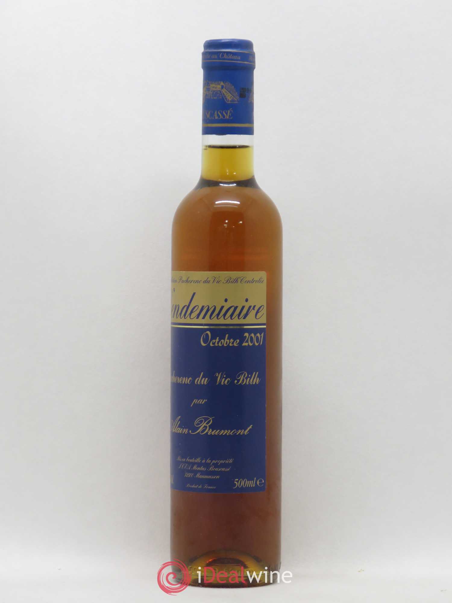 Pacherenc du Vic-Bilh Château Bouscassé Vendemiaire Alain Brumont 2001 - Lotto di 1 bottiglia - 1