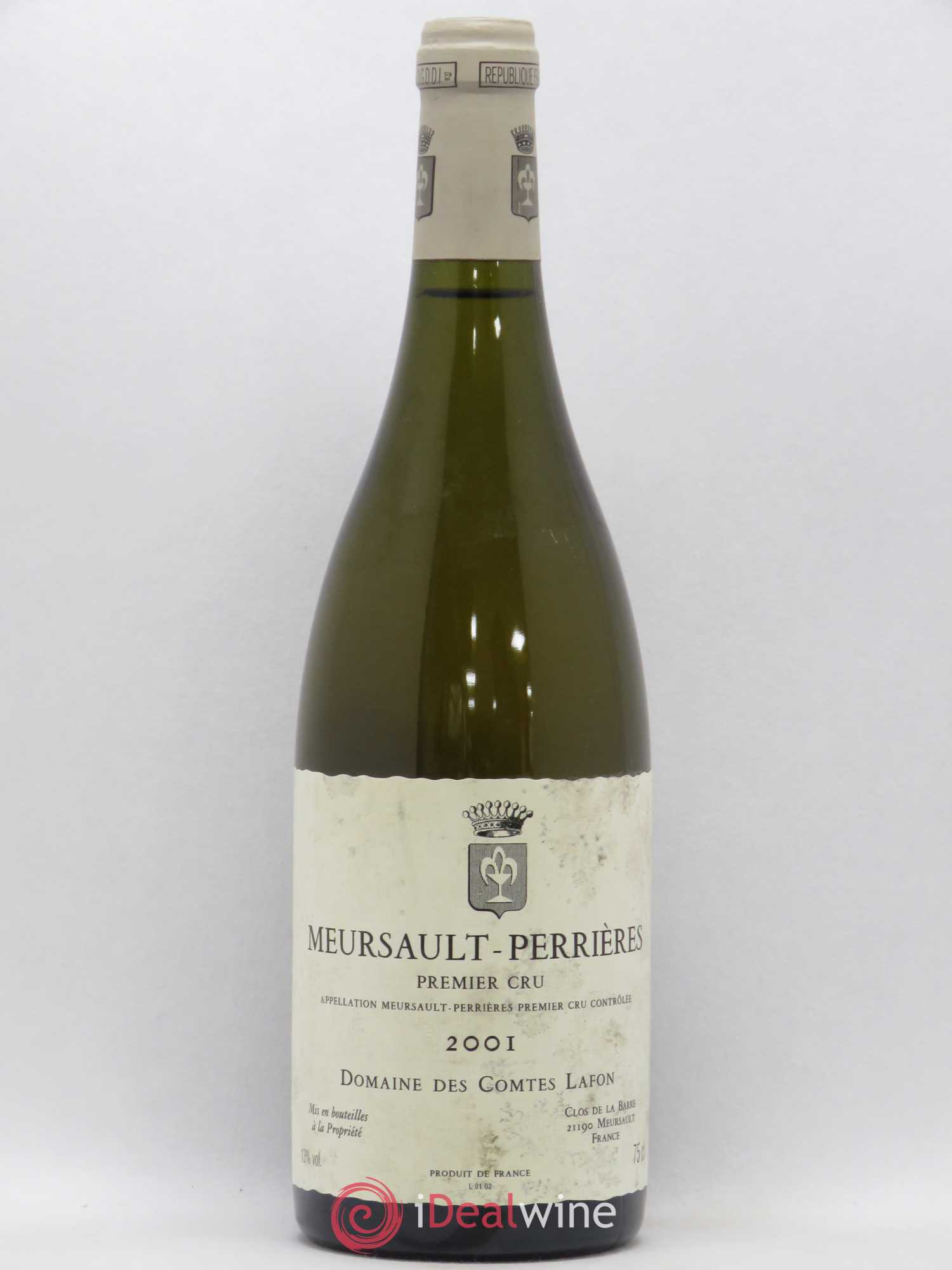 Meursault 1er Cru Perrières Comtes Lafon (Domaine des) 2001 - Lot de 1 bouteille - 0