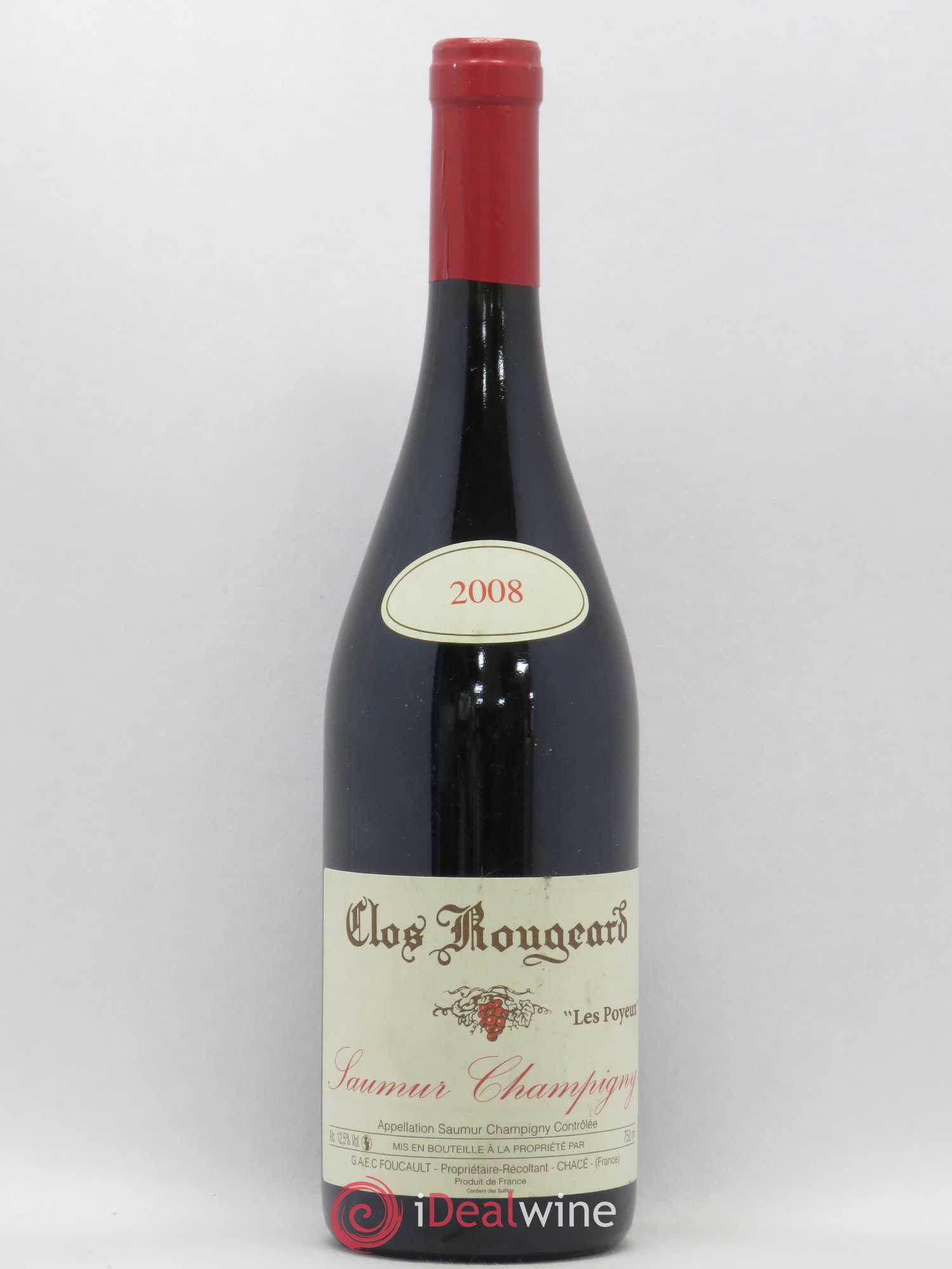 Saumur-Champigny Les Poyeux Clos Rougeard 2008 - Lot de 1 bouteille - 0