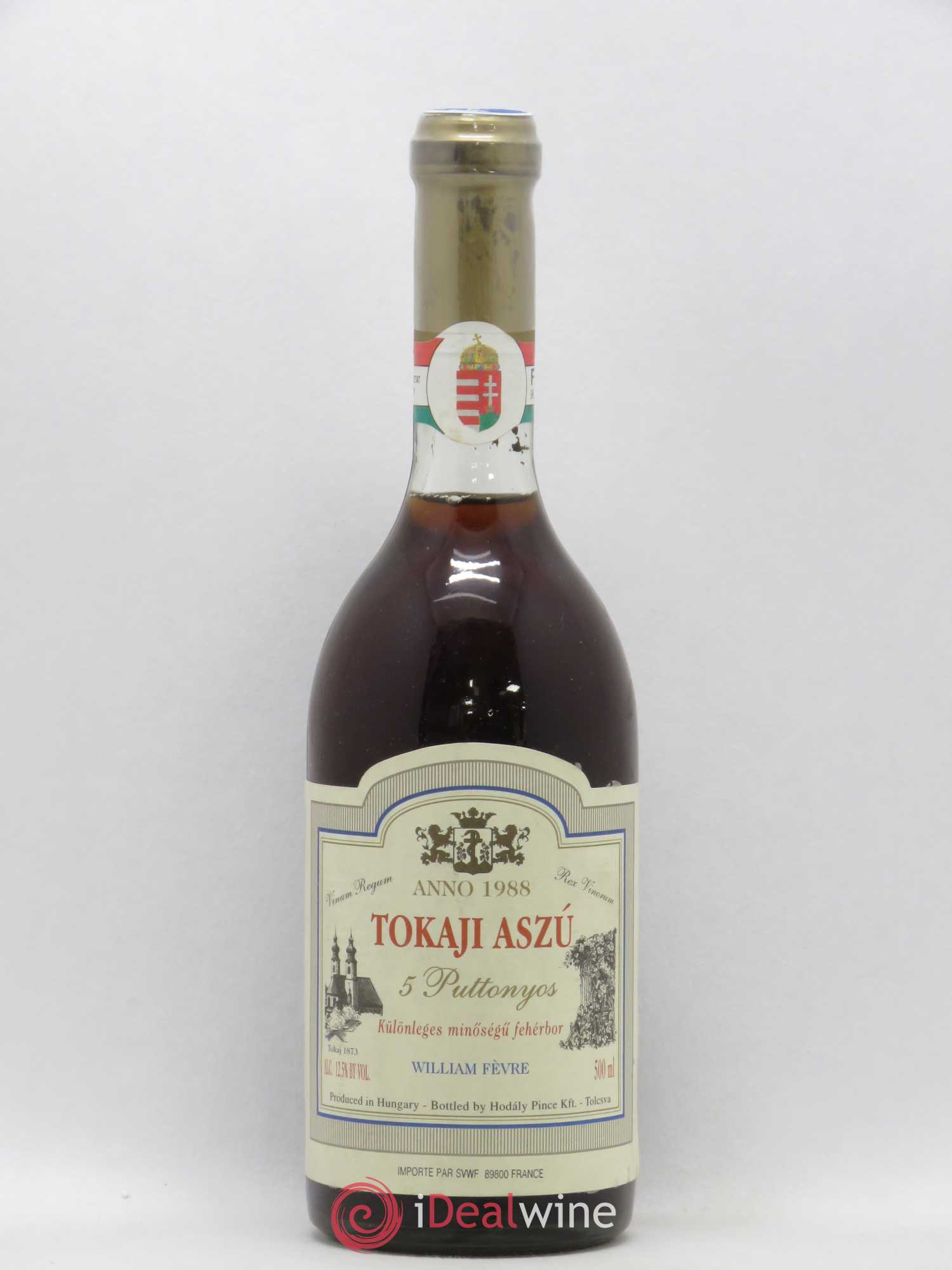 Tokaji Tokaji Aszu 5 Puttonyos Domaine William Fevre 50cl 1988 - Posten von 1 Flasche - 0