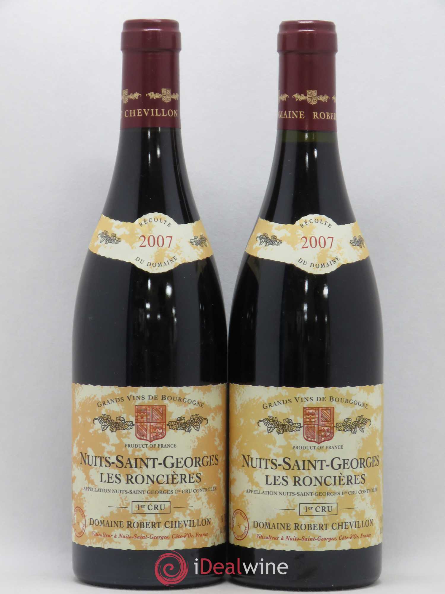 Nuits-Saint-Georges 1er Cru Les Roncières Robert Chevillon 2007 - Lot de 2 bouteilles - 0