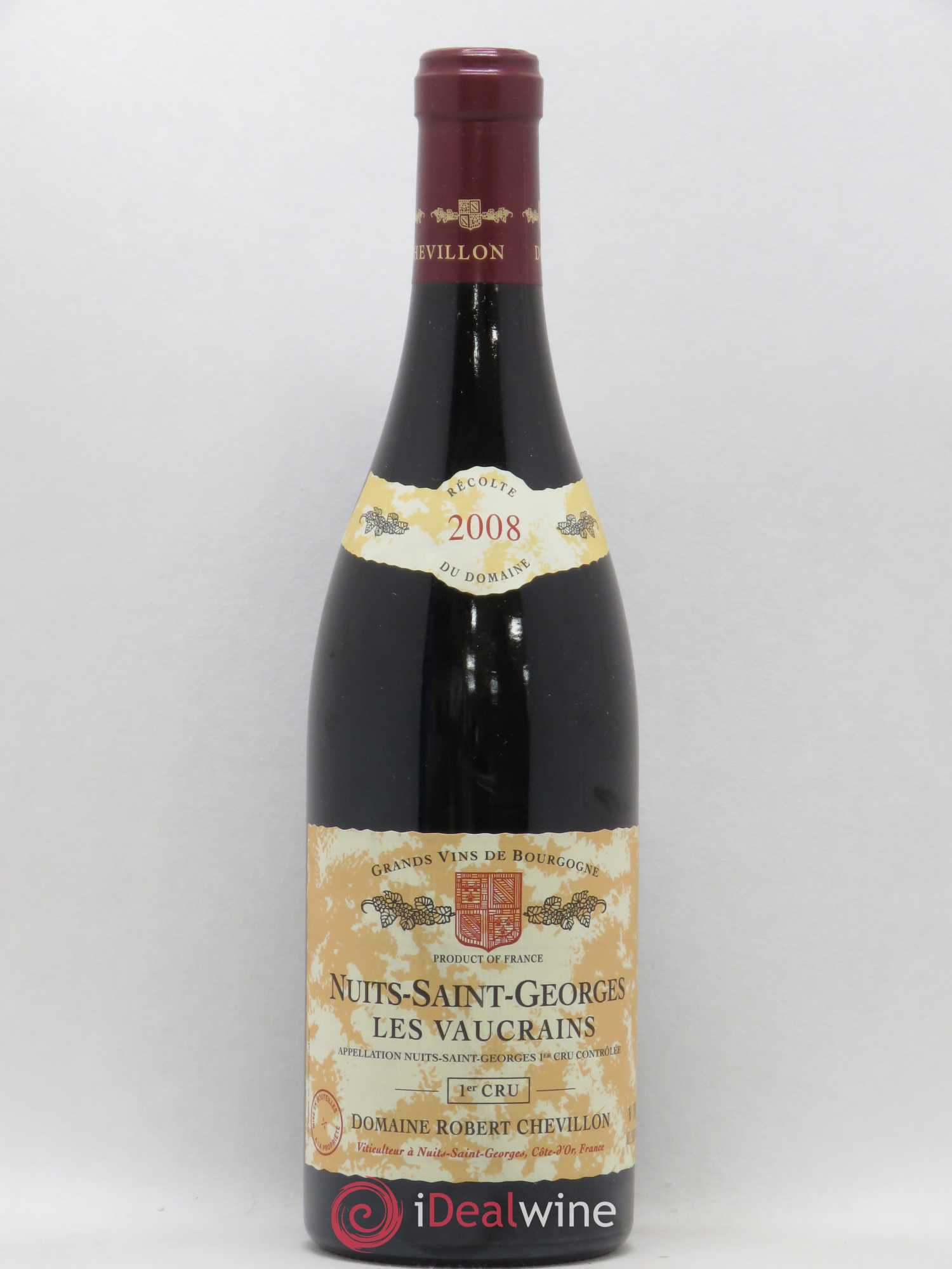 Nuits-Saint-Georges 1er Cru Les Vaucrains Robert Chevillon 2008 - Lot de 1 bouteille - 0