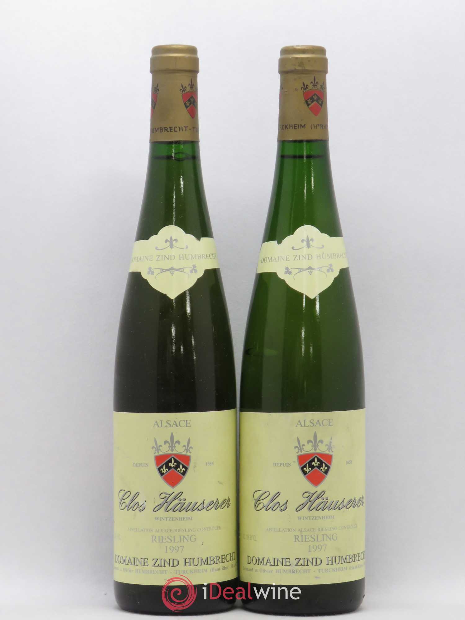 Alsace Riesling Clos Hauserer Zind-Humbrecht (Domaine) 1997 - Lot de 2 bouteilles - 0