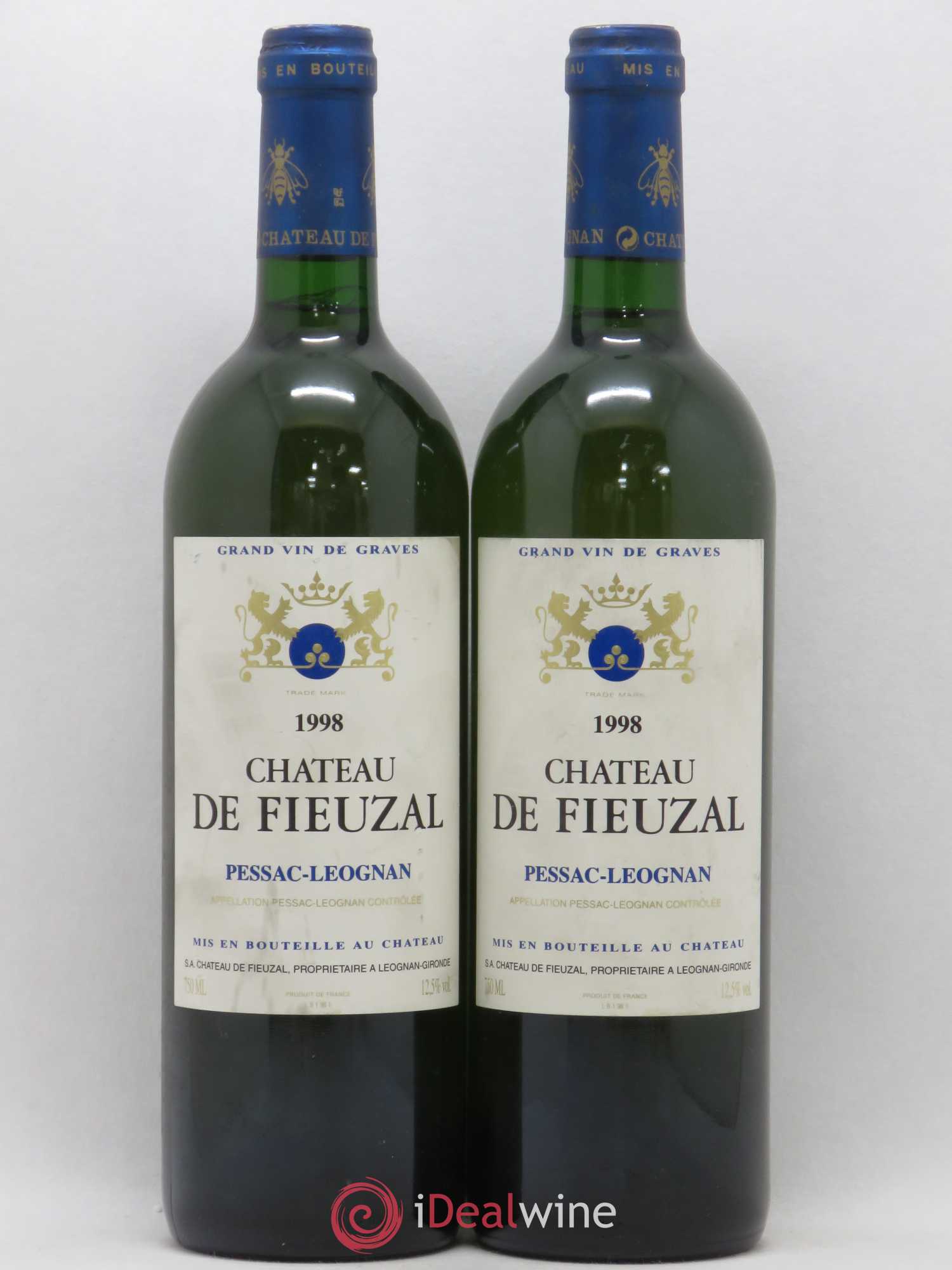Château de Fieuzal 1998 - Lot de 2 bouteilles - 0