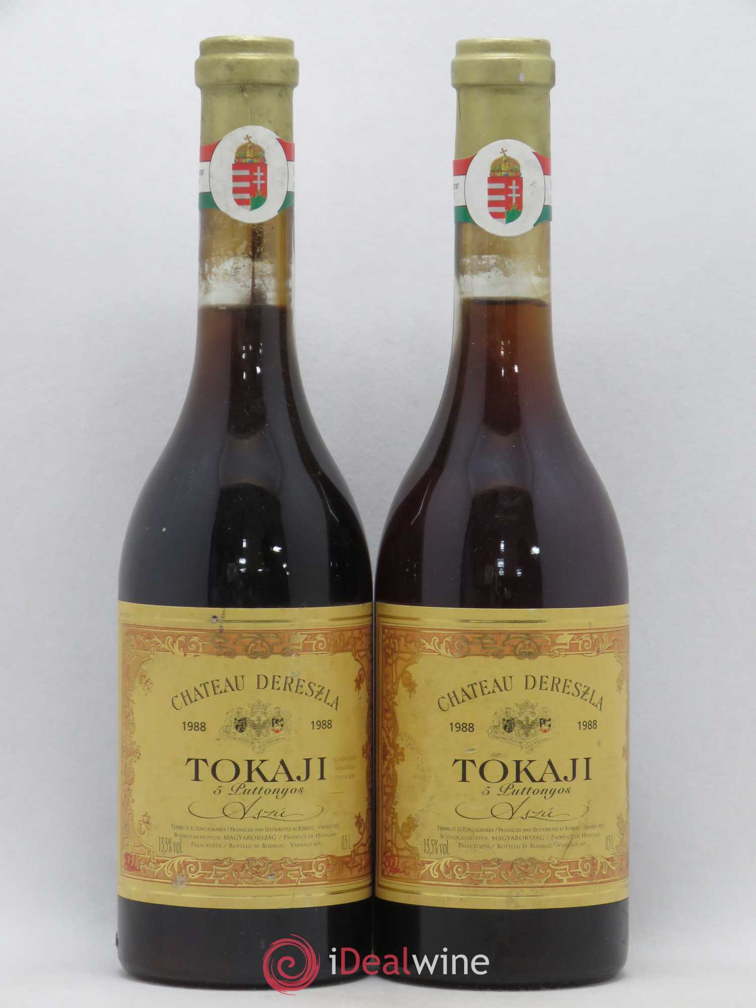 Tokaji Aszù 5 Puttonyos Château Dereszla 1988 - Lotto di 2 bottiglie - 0