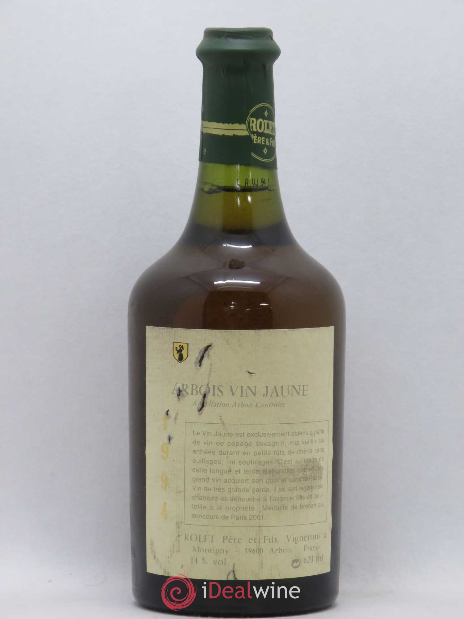 Arbois Vin Jaune Domaine Rolet 1994 - Lot de 1 bouteille - 0