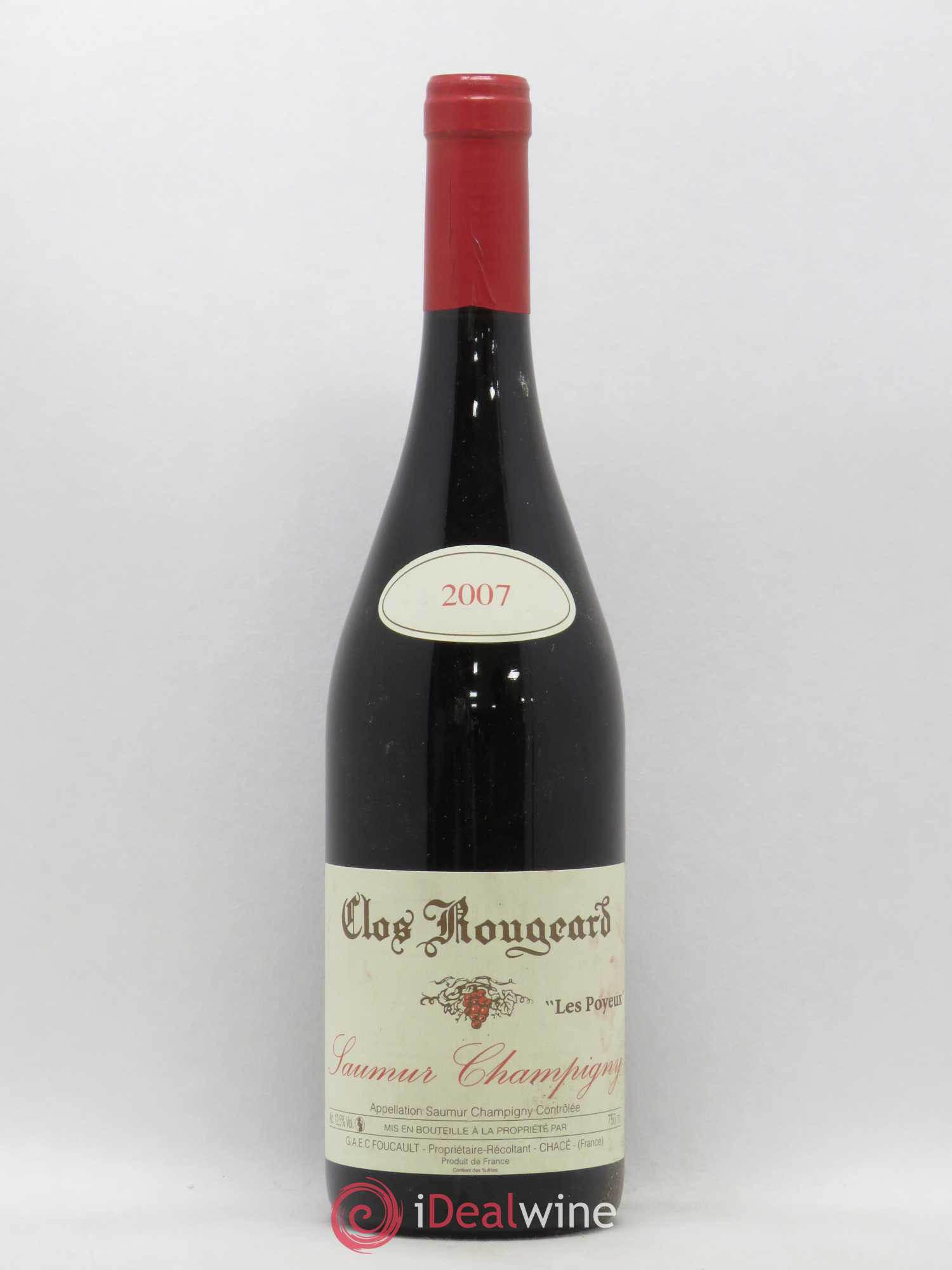 Saumur-Champigny Les Poyeux Clos Rougeard 2007 - Lot de 1 bouteille - 0