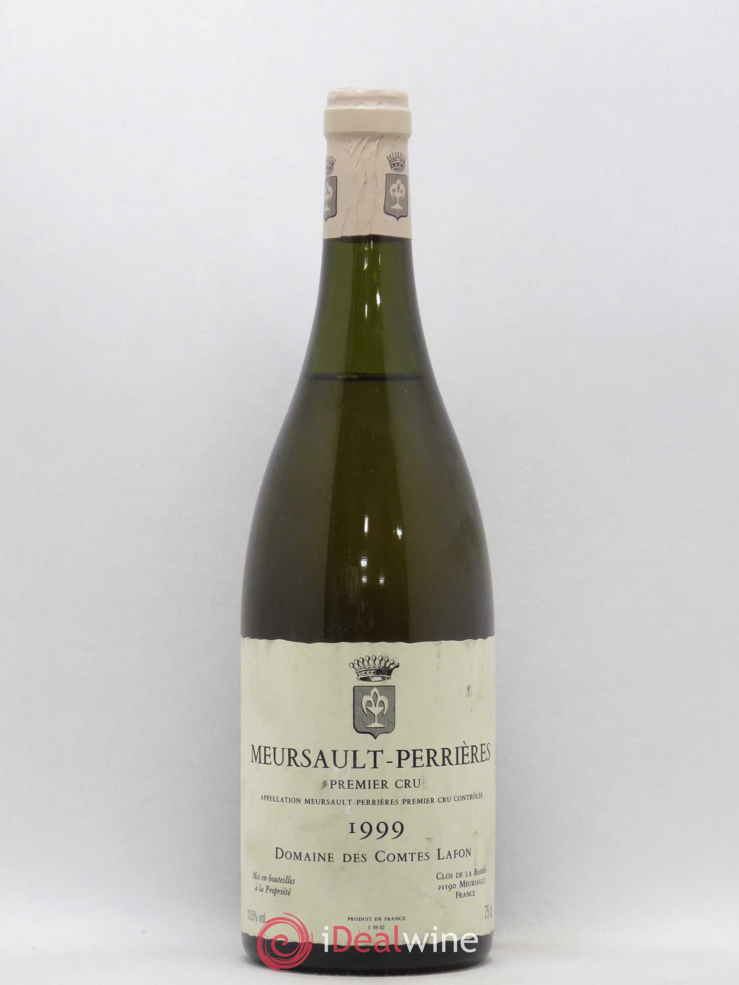 Meursault 1er Cru Perrières Comtes Lafon (Domaine des) 1999 - Lot de 1 bouteille - 0