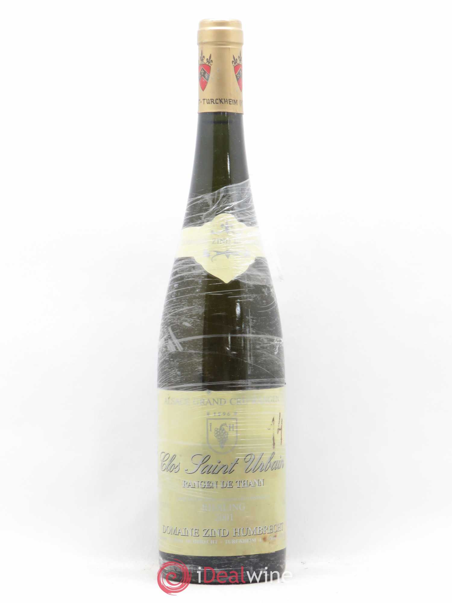 Alsace Riesling Grand Cru Rangen de Thann Clos Saint Urbain Zind-Humbrecht (Domaine) 2001 - Lot de 1 bouteille - 0