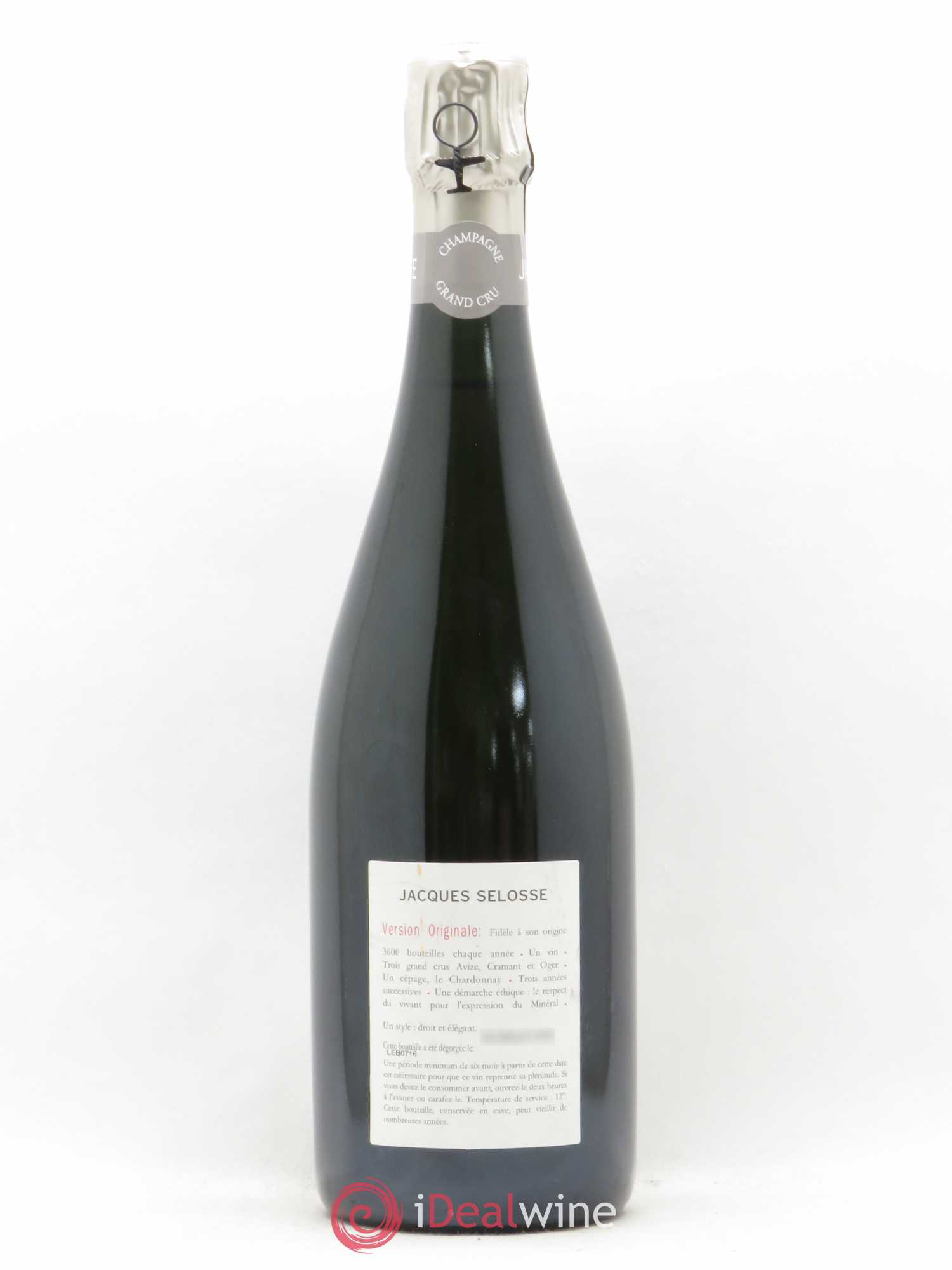Version Originale Jacques Selosse - Posten von 1 Flasche - 1
