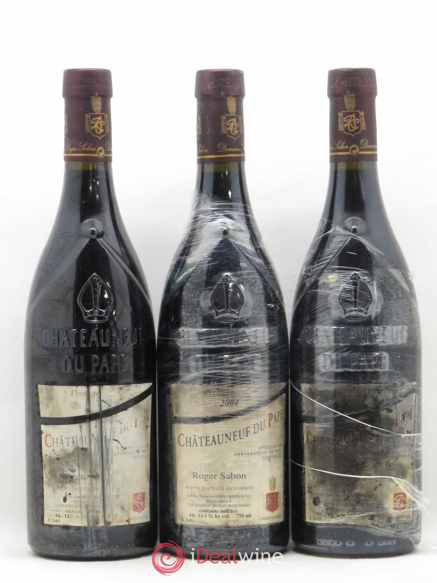 Châteauneuf-du-Pape Cuvée Prestige Roger Sabon (Domaine) 2004 - Lot de 3 bouteilles - 0