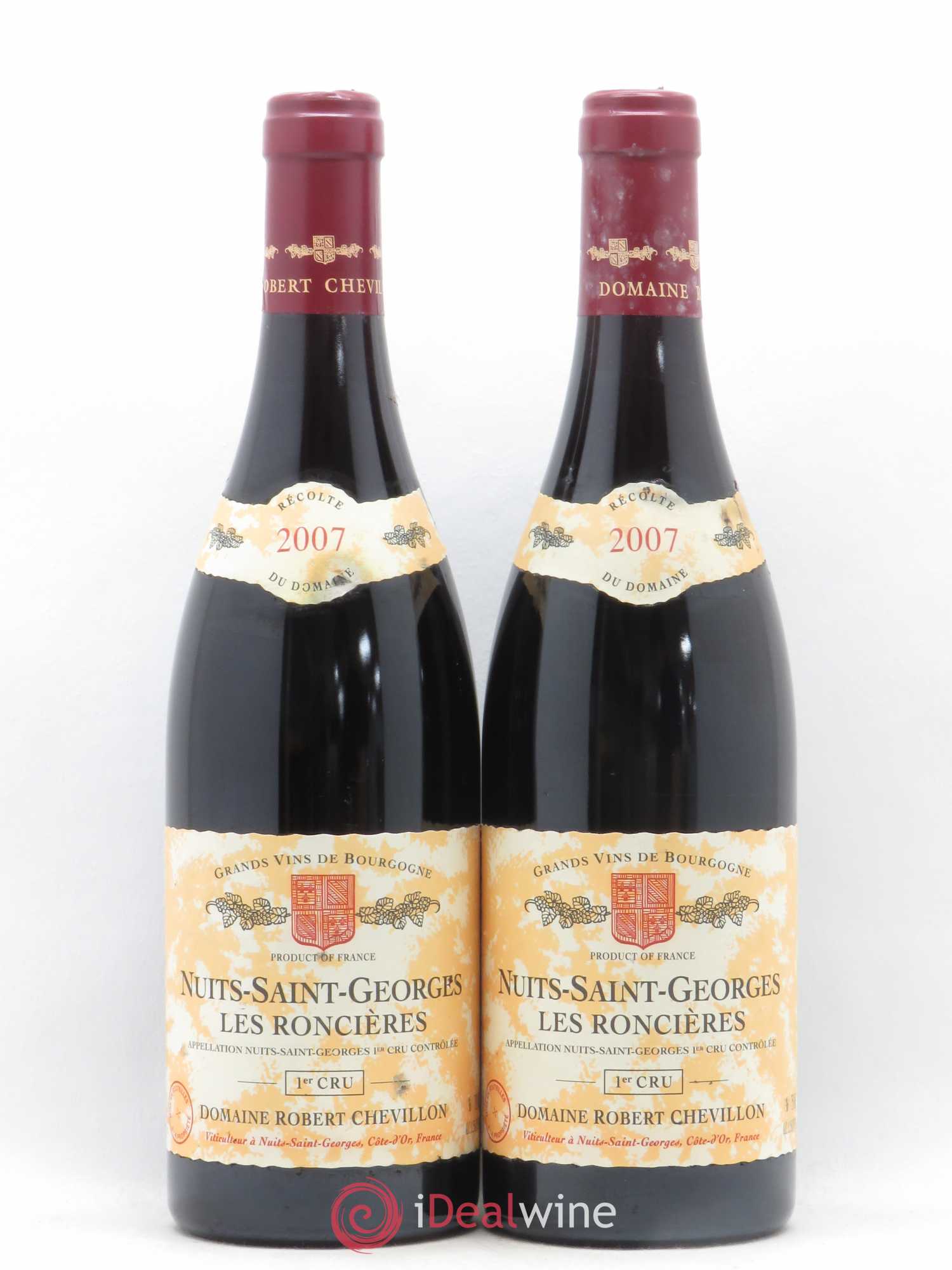 Nuits-Saint-Georges 1er Cru Les Roncières Robert Chevillon 2007 - Lot de 2 bouteilles - 0