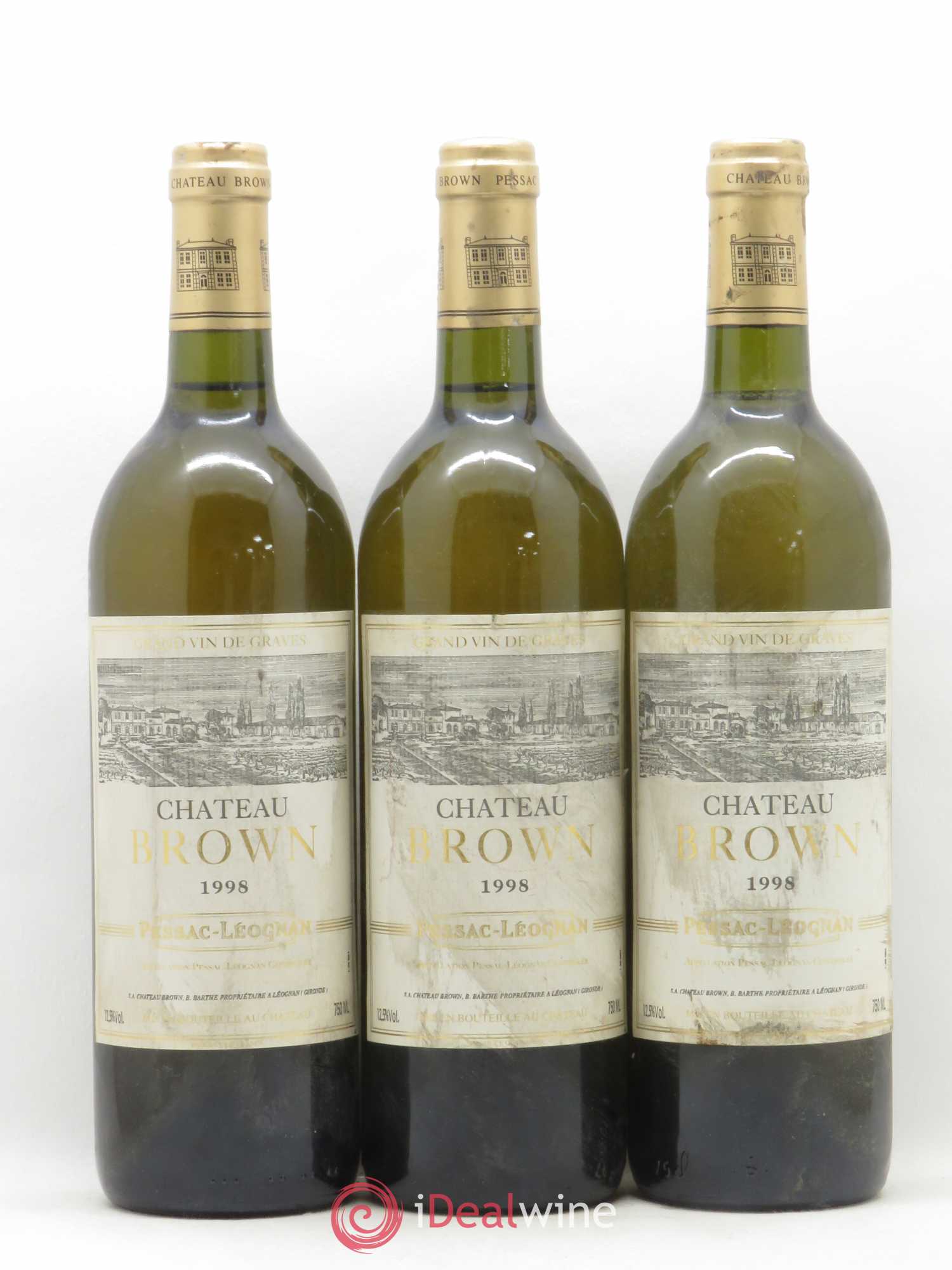 Château Brown 1998 - Lot de 3 bouteilles - 0