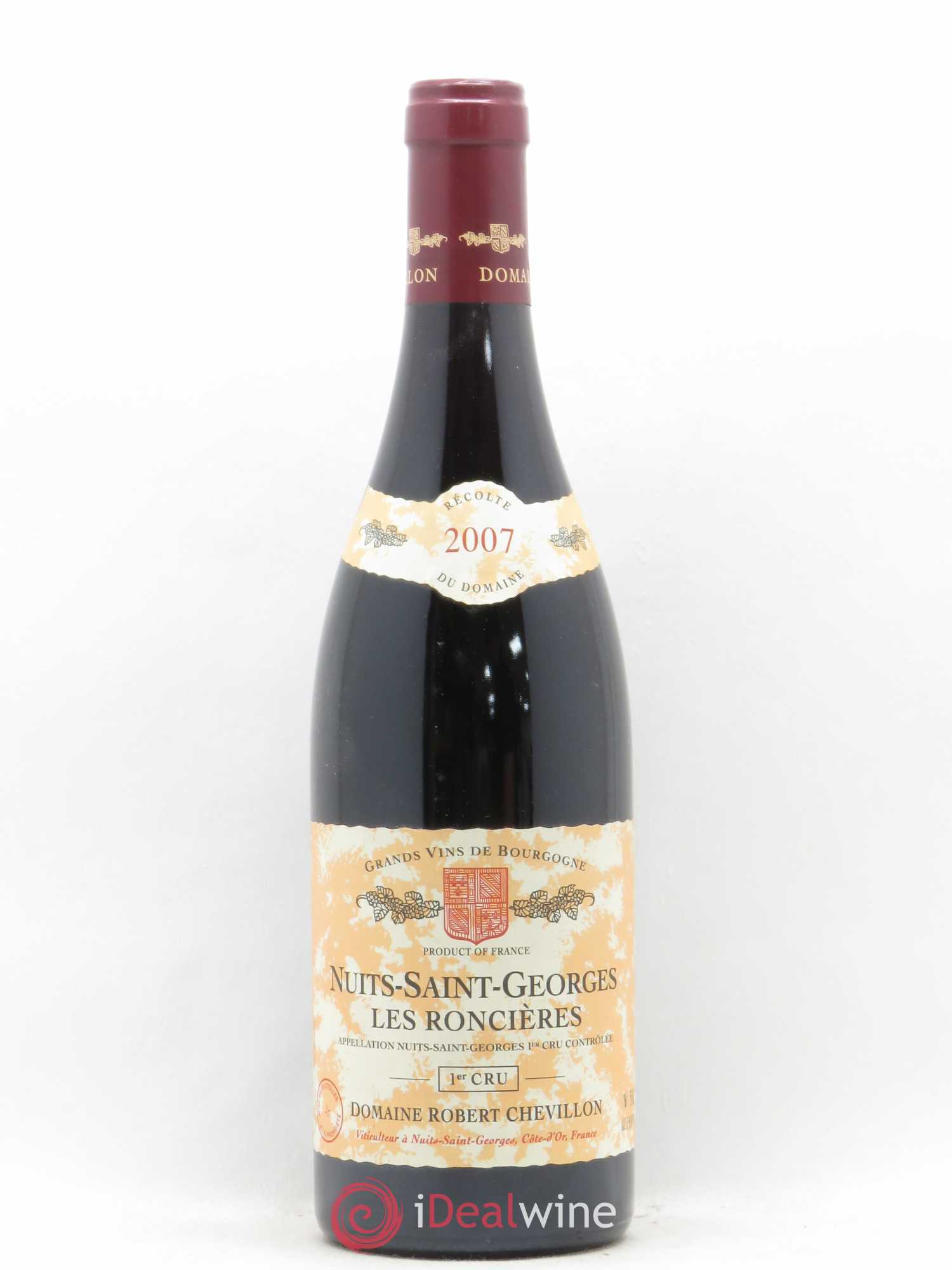 Nuits-Saint-Georges 1er Cru Les Roncières Robert Chevillon 2007 - Lot de 1 bouteille - 0