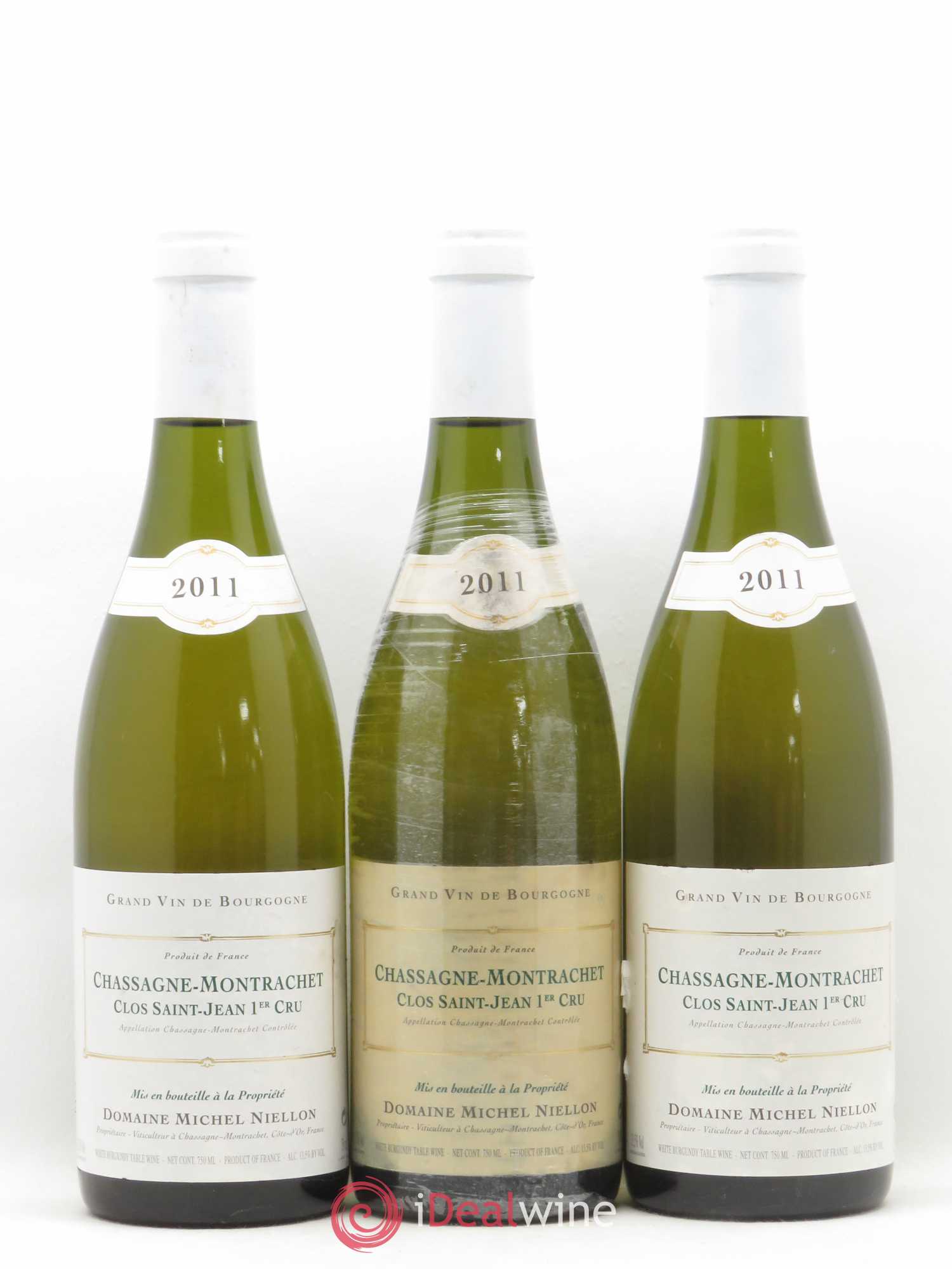 Chassagne-Montrachet 1er Cru Clos Saint-Jean Michel Niellon (Domaine) 2011 - Lot de 3 bouteilles - 0