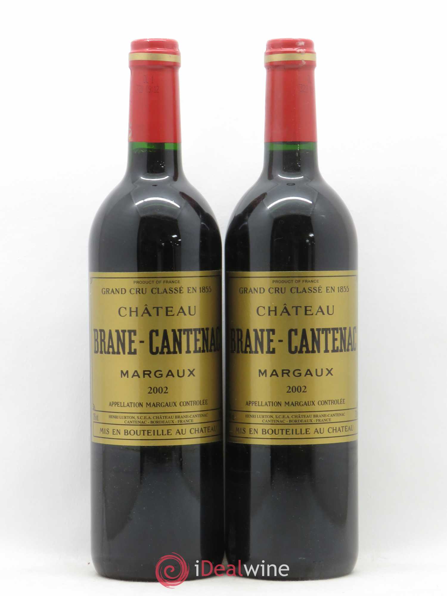 Château Brane Cantenac 2ème Grand Cru Classé 2002 - Lot de 2 bouteilles - 0