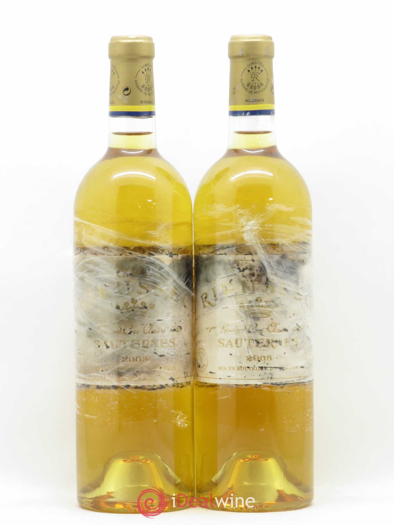 Château Rieussec 1er Grand Cru Classé 2003 - Lotto di 2 bottiglie - 0