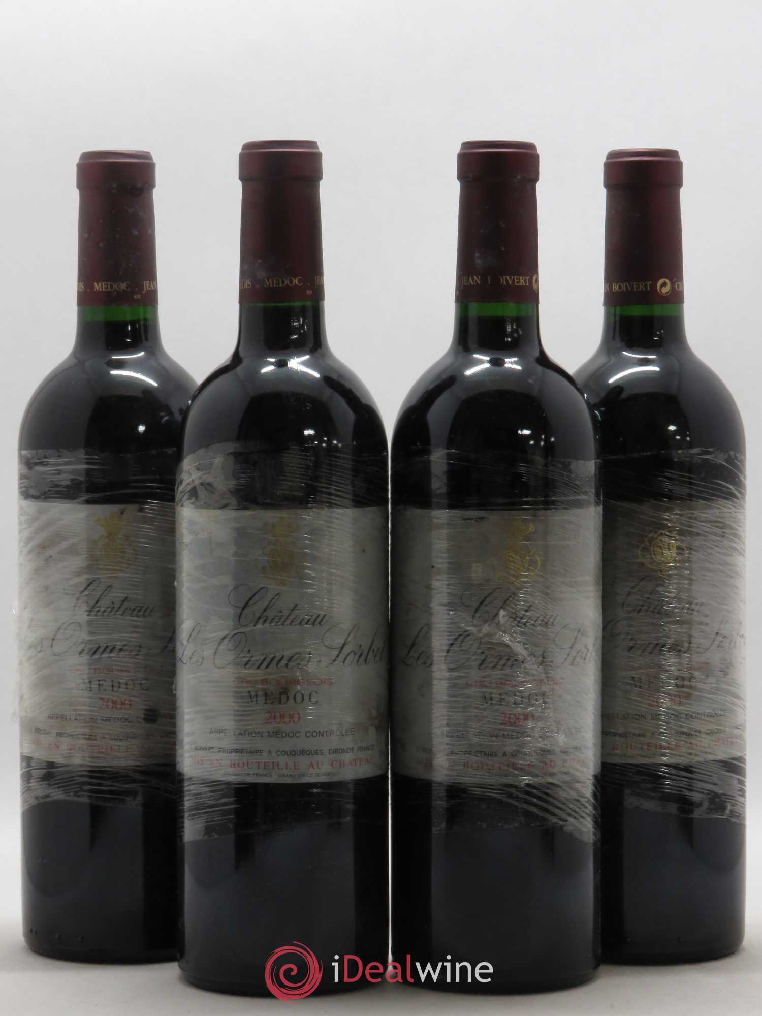 Château les Ormes Sorbet Cru Bourgeois 2000 - Lot de 4 bouteilles - 0