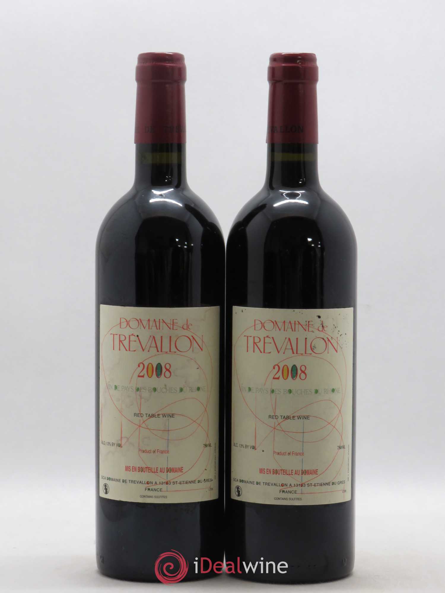 Coteaux d'Aix-en-Provence Trévallon (Domaine de) Eloi Dürrbach 2008 - Lot de 2 bouteilles - 0