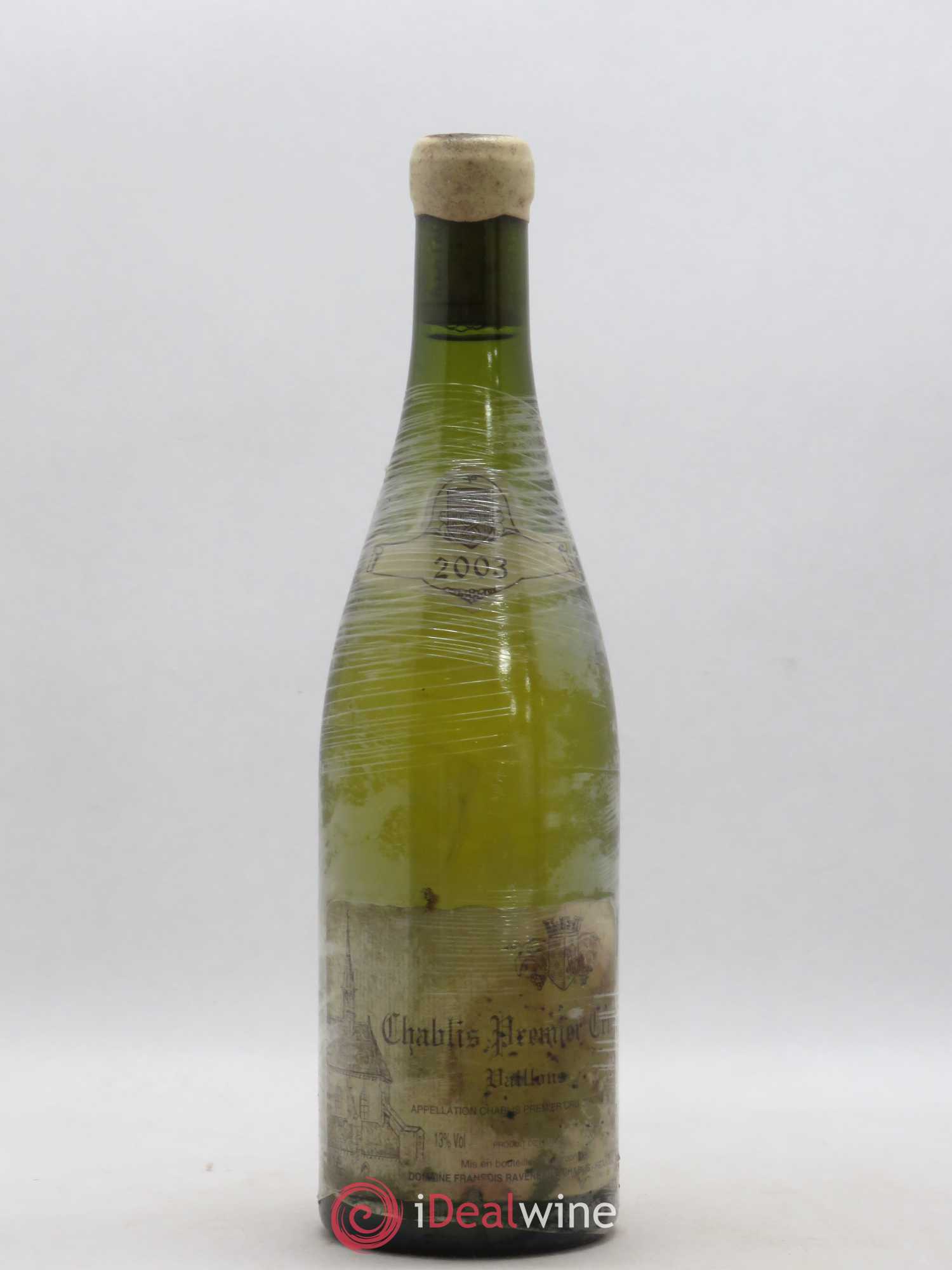 Chablis 1er Cru Vaillons Raveneau (Domaine) 2003 - Lot de 1 bouteille - 0
