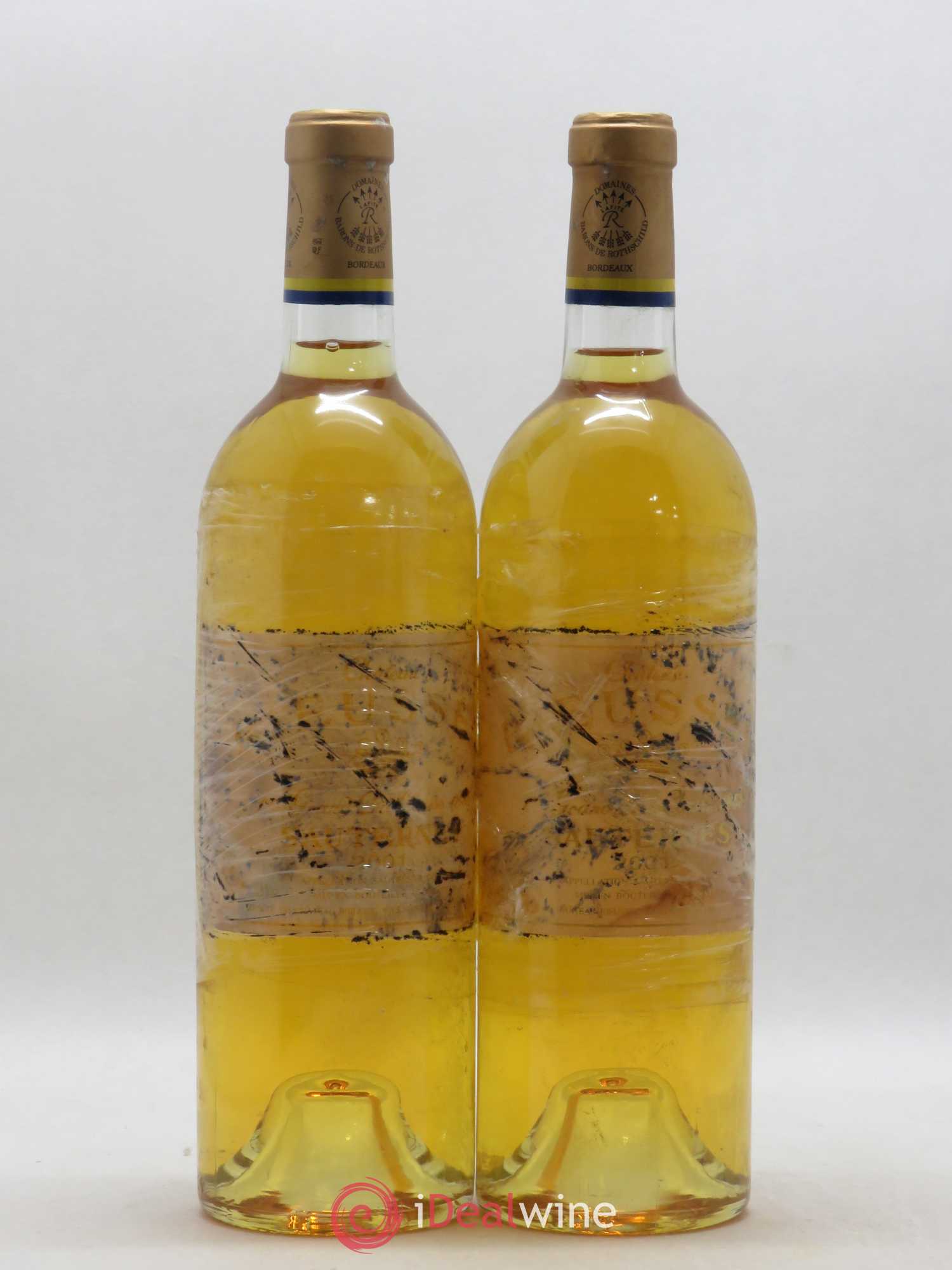 Château Rieussec 1er Grand Cru Classé 2001 - Lotto di 2 bottiglie - 0