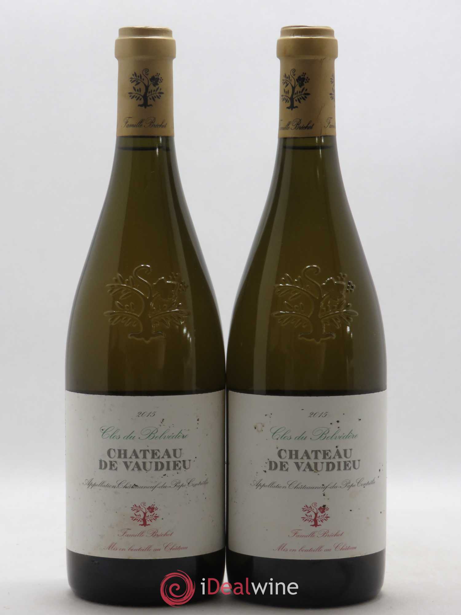 Châteauneuf-du-Pape Clos du Belvédère Château de Vaudieu 2015 - Posten von 2 Flaschen - 0