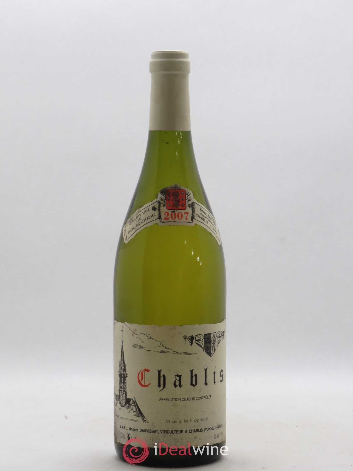 Chablis Vincent Dauvissat (Domaine) 2007 - Lot de 1 bouteille - 0