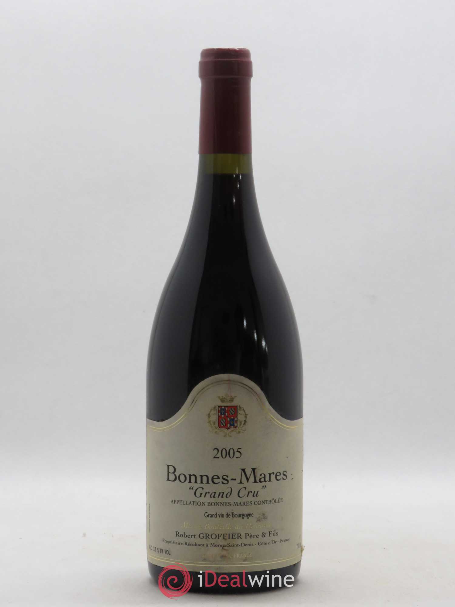 Bonnes-Mares Grand Cru Robert Groffier Père & Fils (Domaine) 2005 - Lot de 1 bouteille - 0