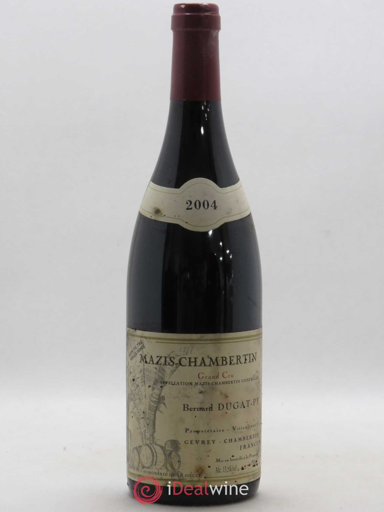 Mazis-Chambertin Grand Cru Vieilles Vignes Dugat-Py 2004 - Lot de 1 bouteille - 0